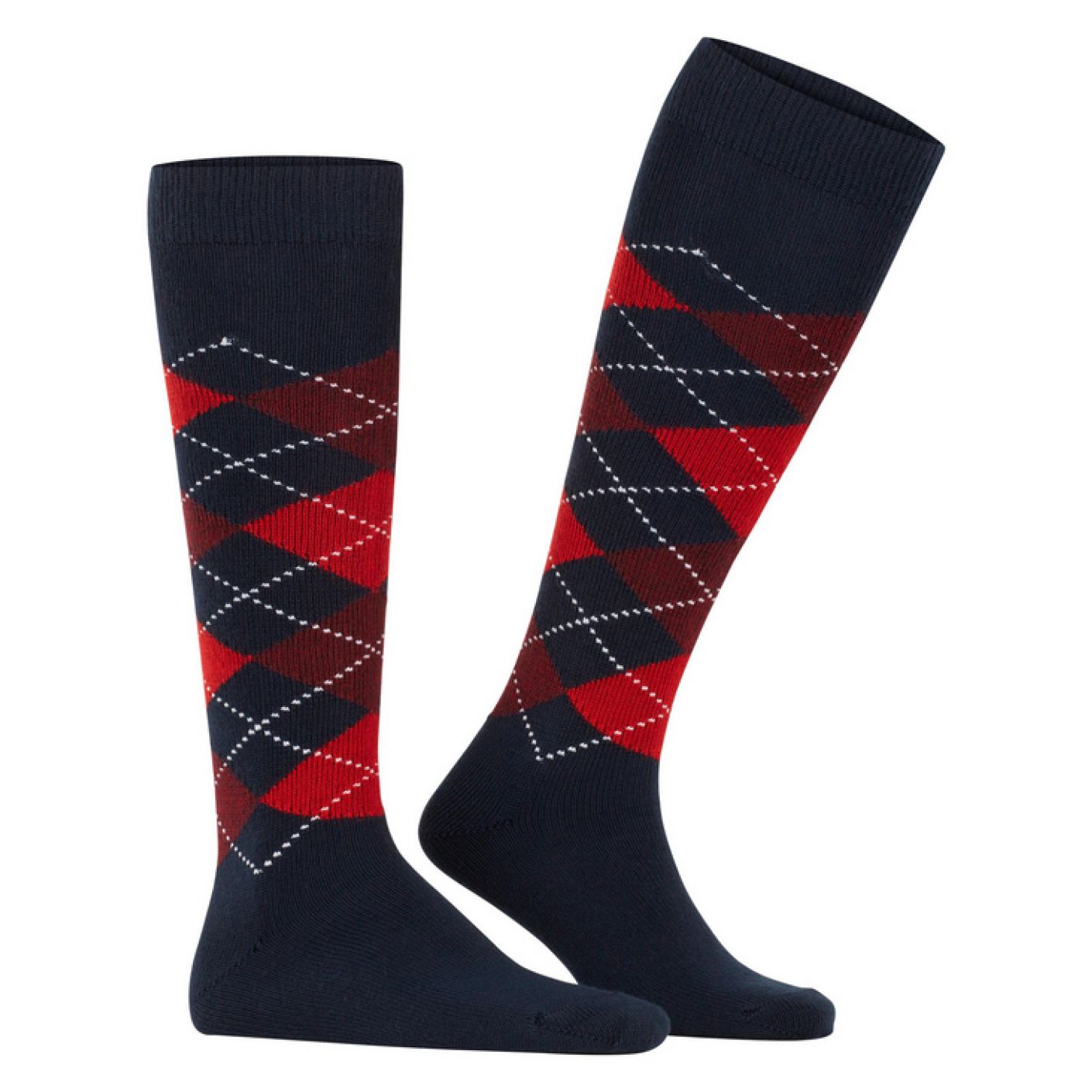 Burlington Preston Steel Blue Long Socks