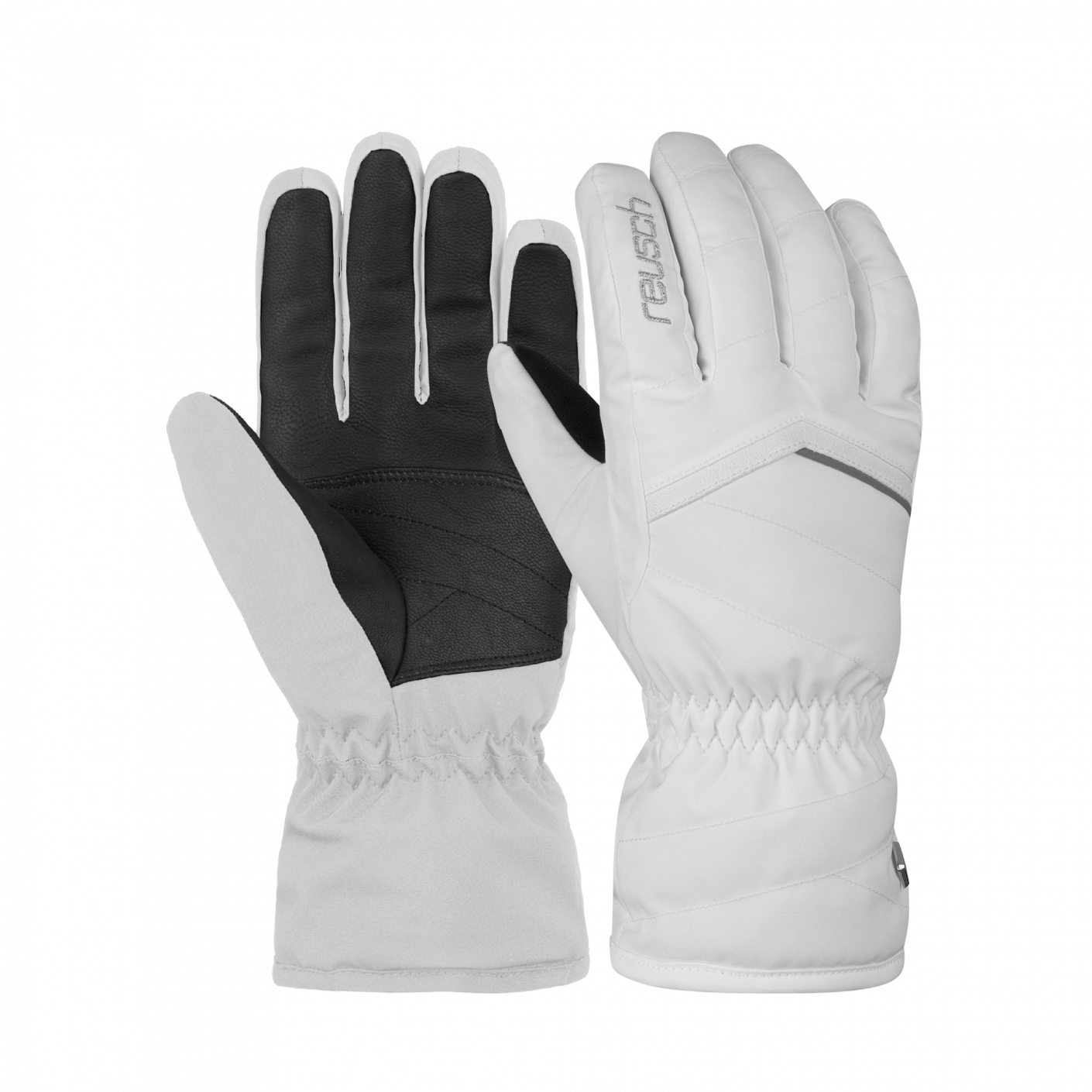 Reusch Marisa White/Silver Ski Gloves for Women