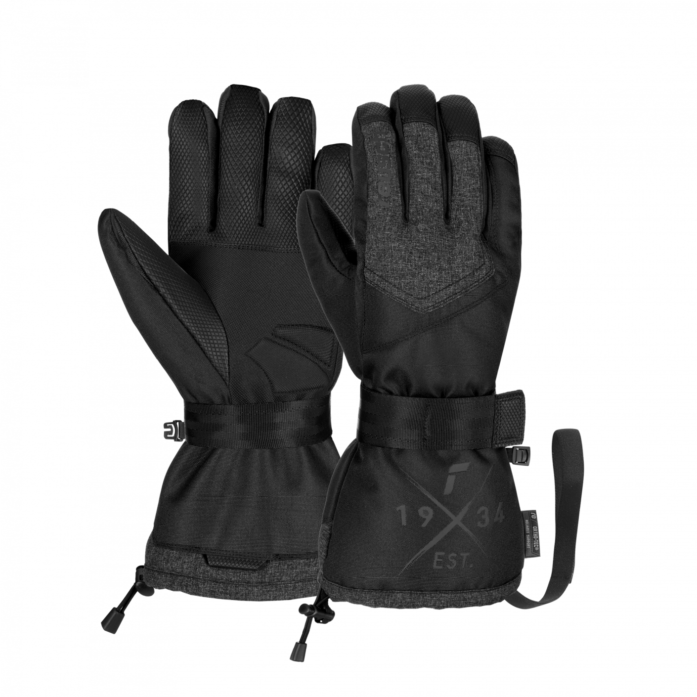 Reusch Baseplate R-Tex XT Ski Gloves Black/Black Melange Men