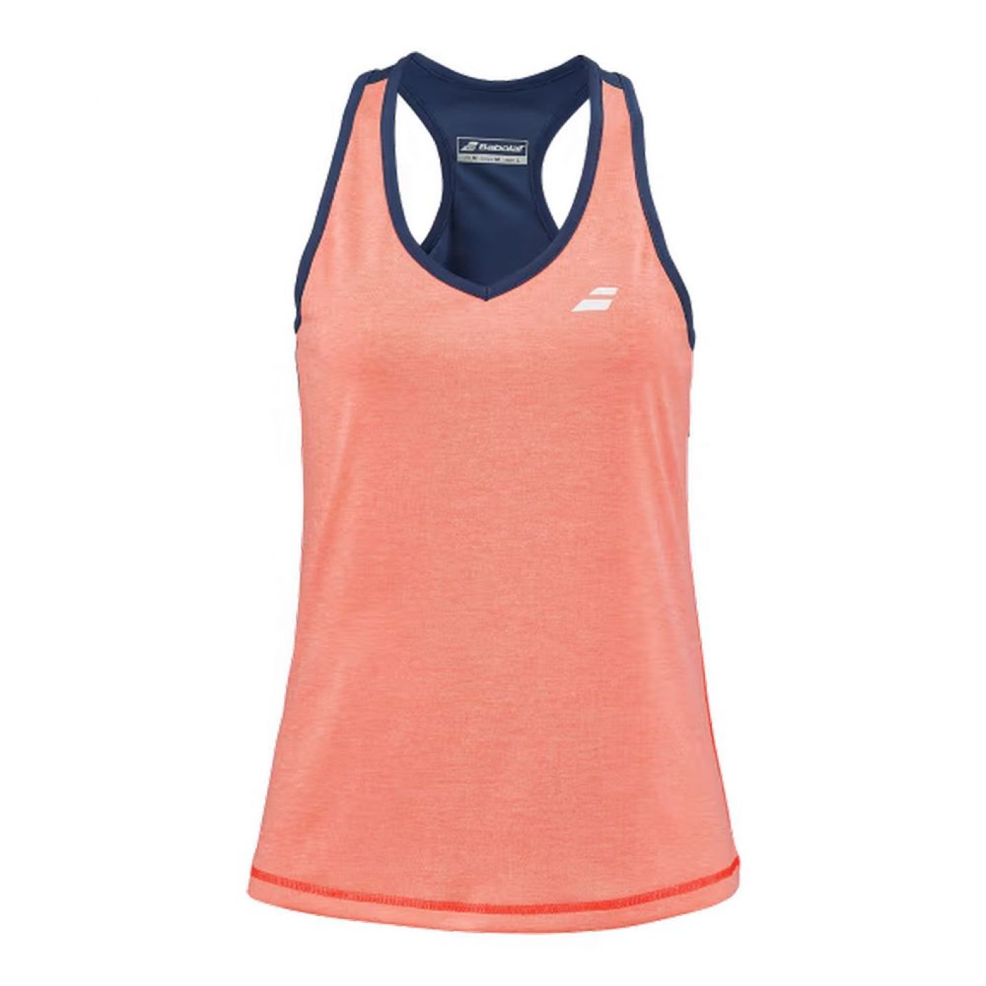 Babolat Women's Play Tank Top Orange/Dark Blue