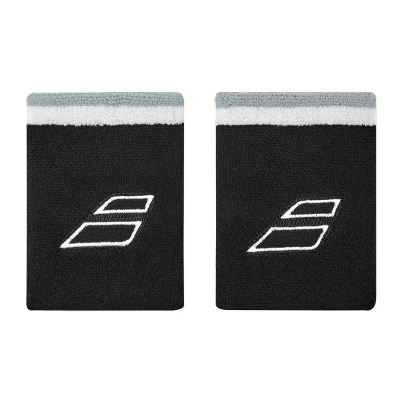 Babolat Terry Jumbo Wristbands Black/White