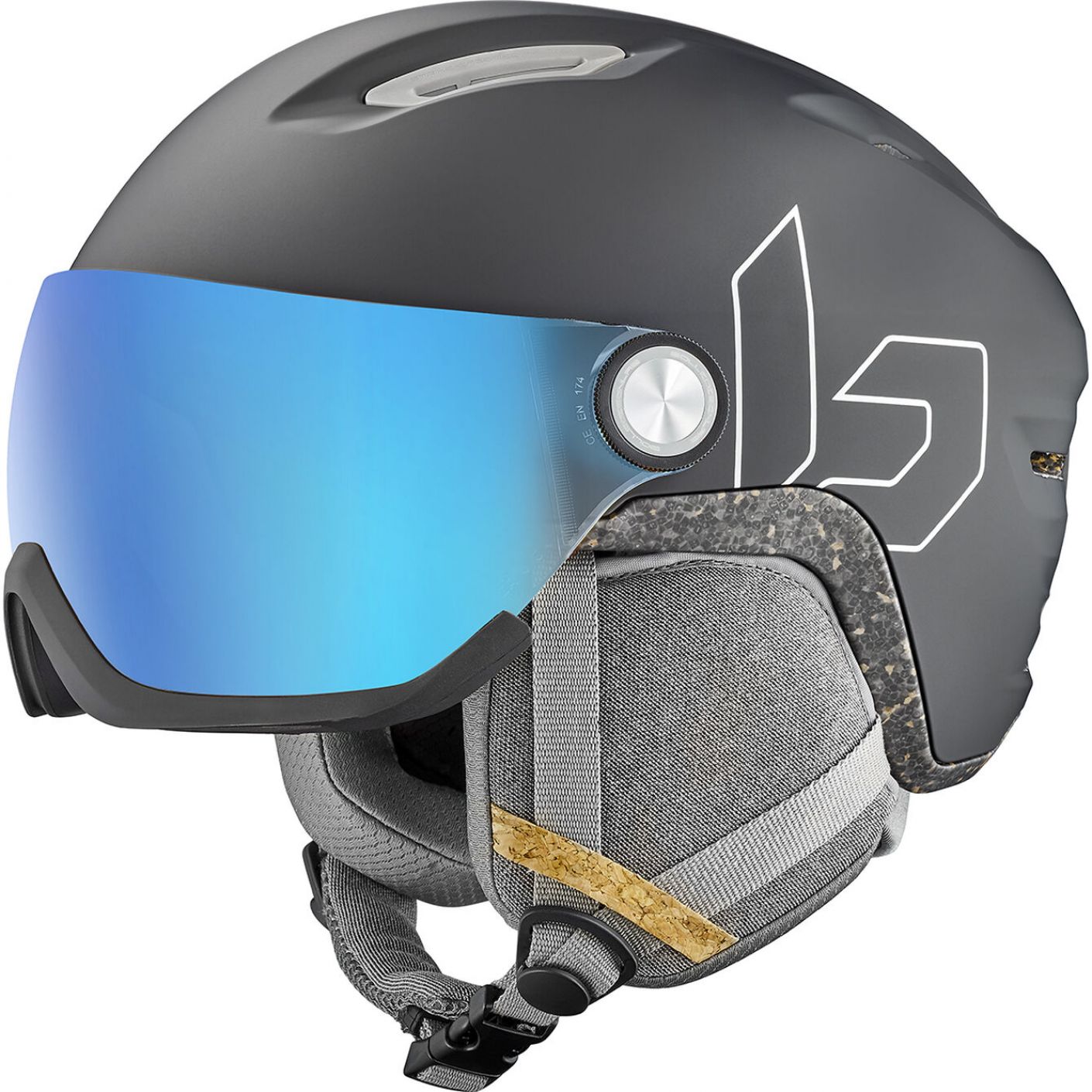 Bollé Eco V-Atmos Black Matte Ski Helmet