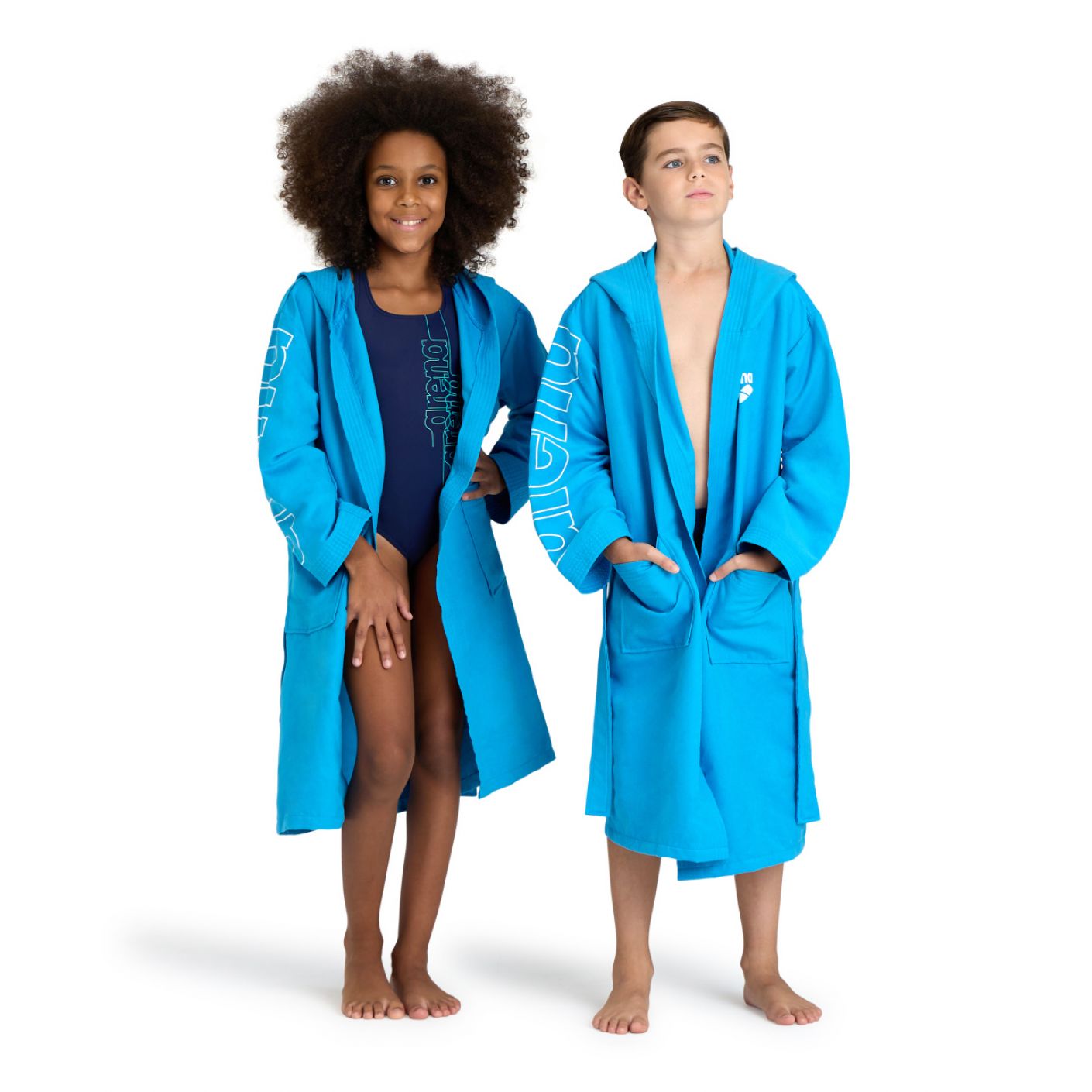 Arena Jr. Zeal Plus Bathrobe Blue