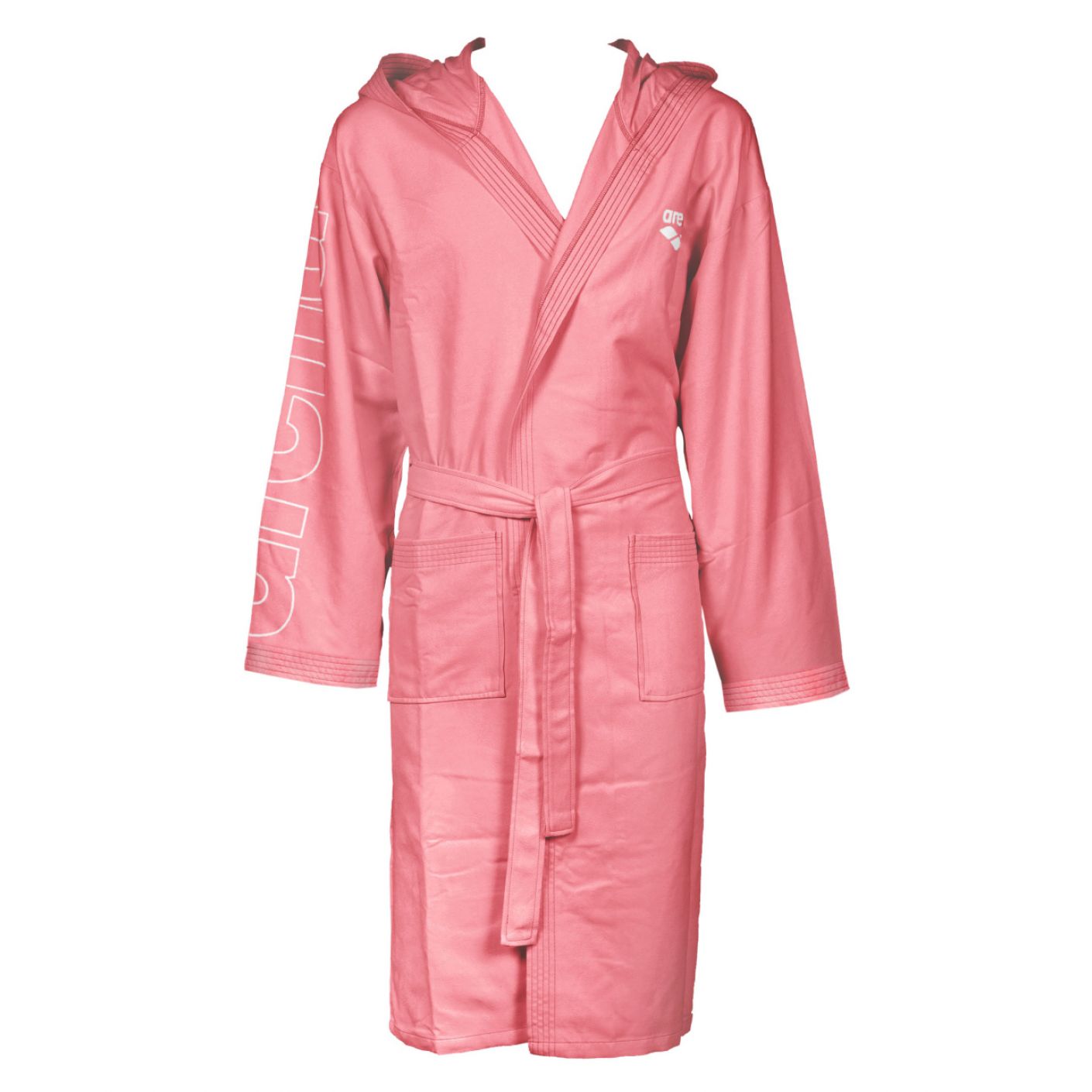 Arena Zeal Plus Bathrobe Pink/White