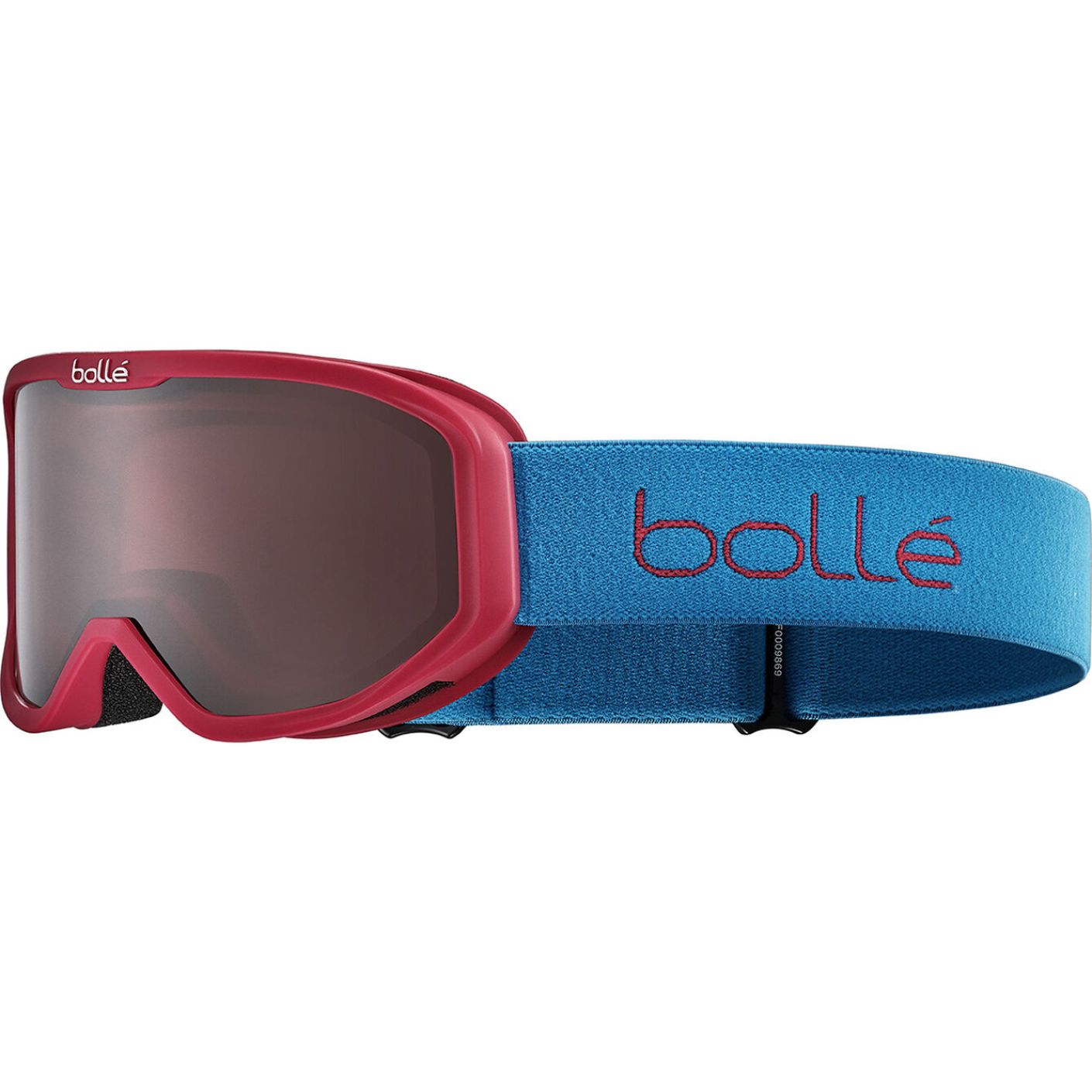 Bollé Inuk Junior Red & Blue Matte Ski Goggles, Rosy Bronze Lens Cat.3