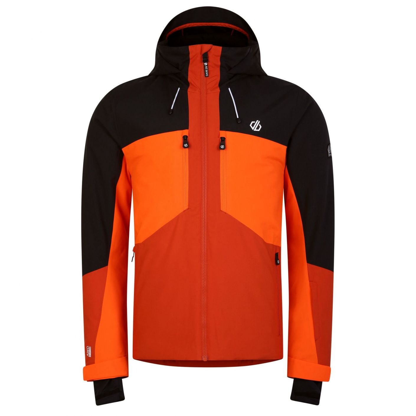 Dare2b Men's Slopeside Puffin Orange Black Ski Jacket