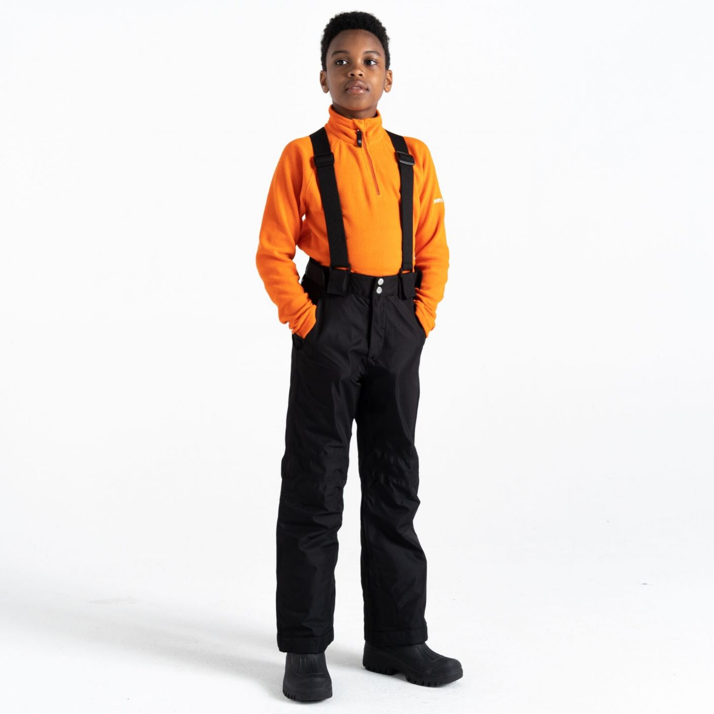 Dare2b Outmove II Black Kids Ski Salopette