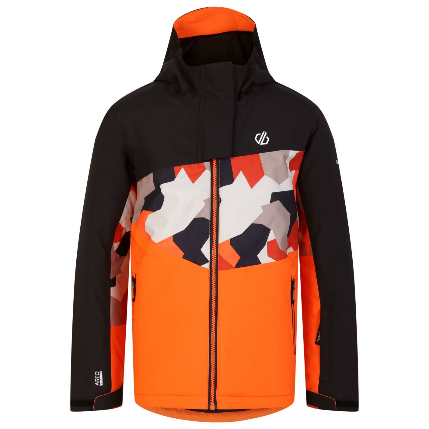 Dare2b Humor II Orange Black Camo Ski Jacket for Girls