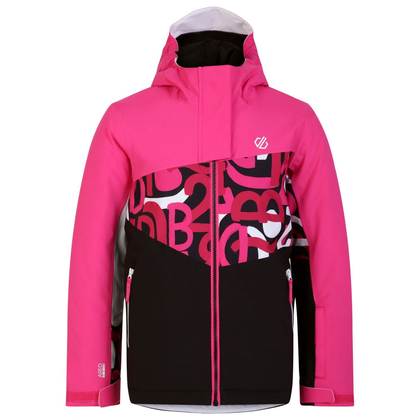 Dare2b Humor II Pink Graffiti Pink Ski Jacket for Girls