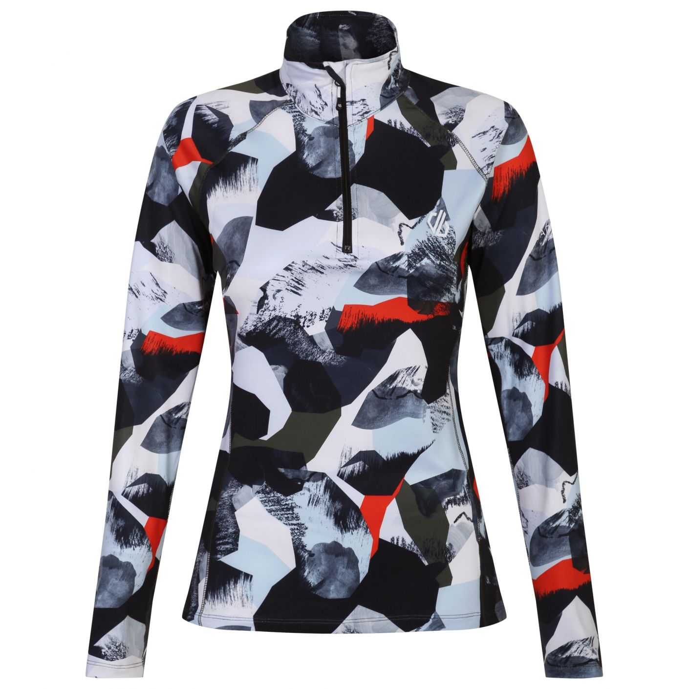 Dare2b Damen-Trikot „Divulge Core Stretch“ mit abstraktem Print in Lichen Green