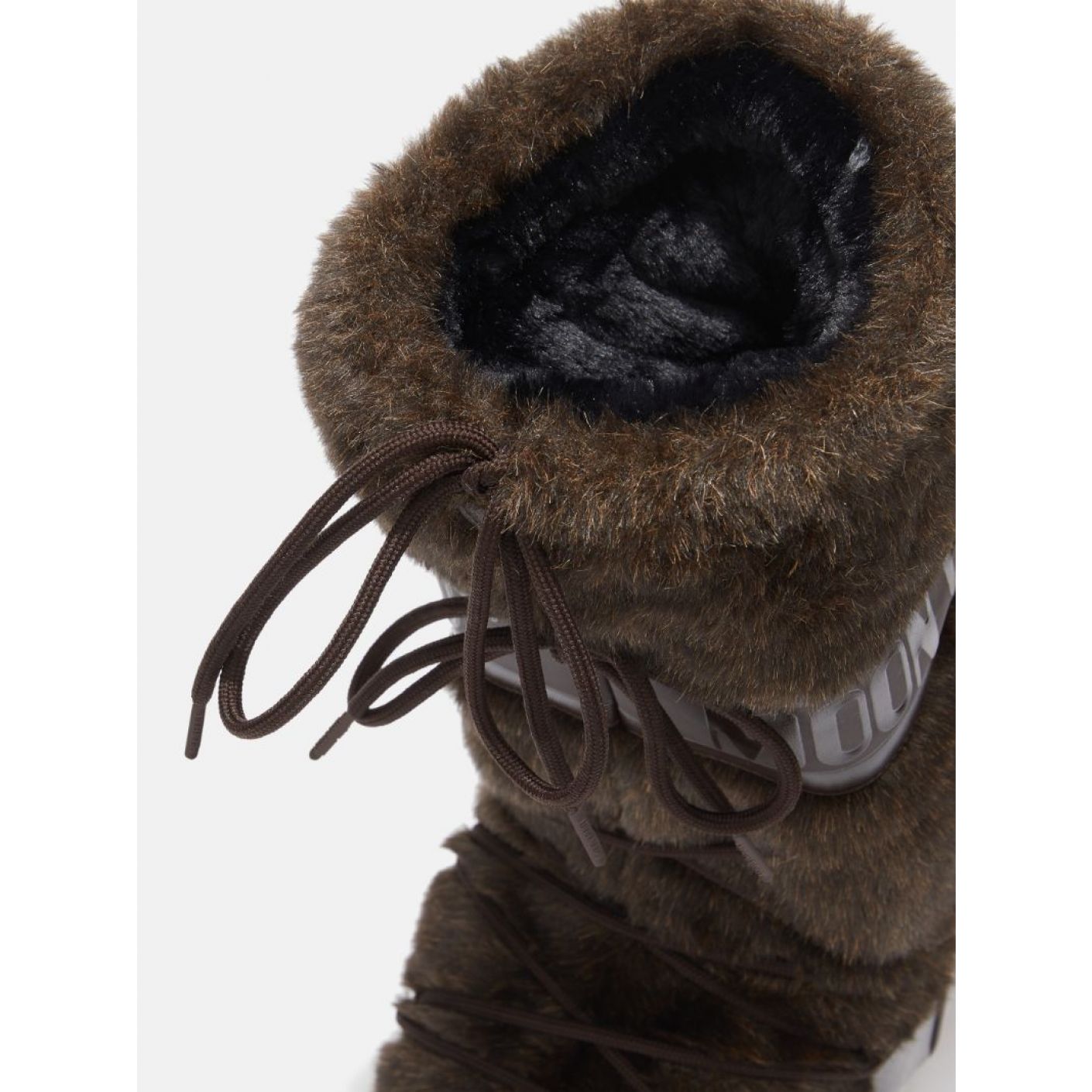 Moon Boot Icon in Brown Ecofur