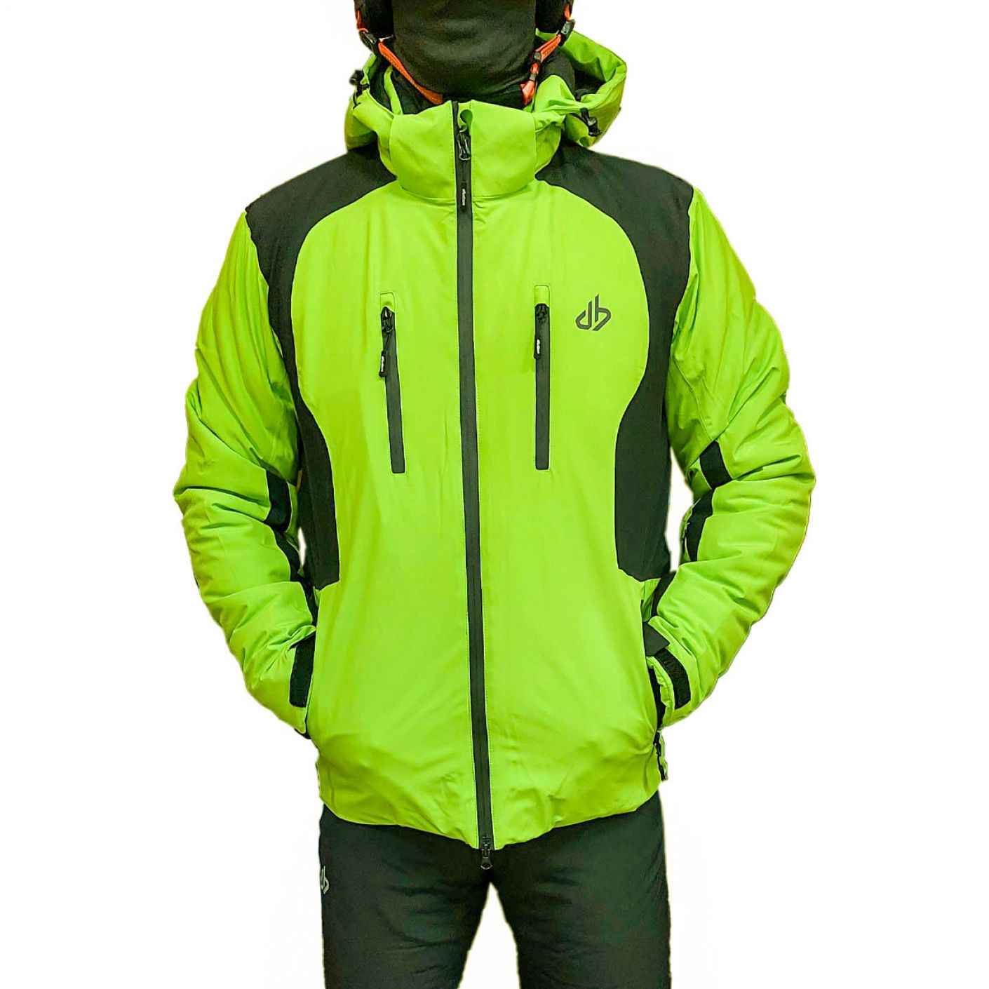 Dubin Falzarego 20k Lime/Black Ski Jacket for Men