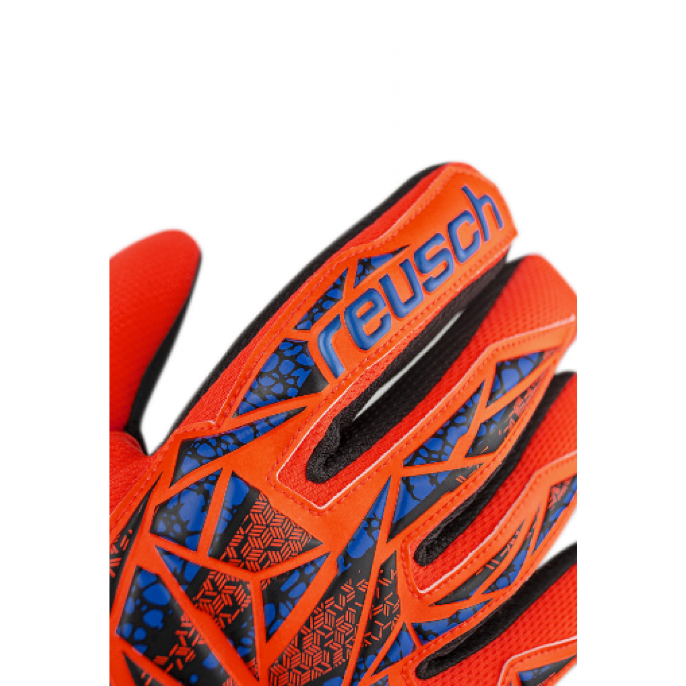 Reusch Attrackt Gloves Silver NC Hyper Orange/Electric Blue/Black