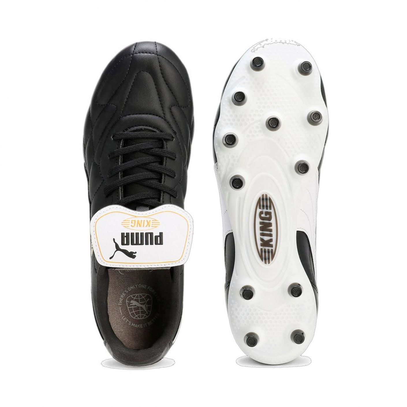 Puma King Top FG/AG Black/White for Men