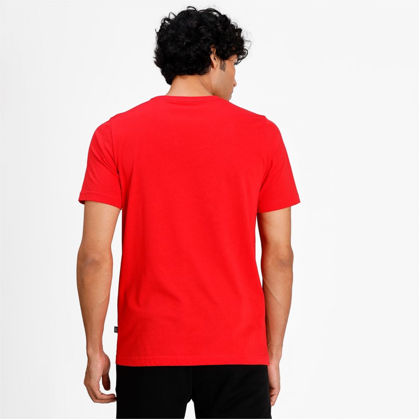 Puma T-Shirt Essentials small logo Red da Uomo