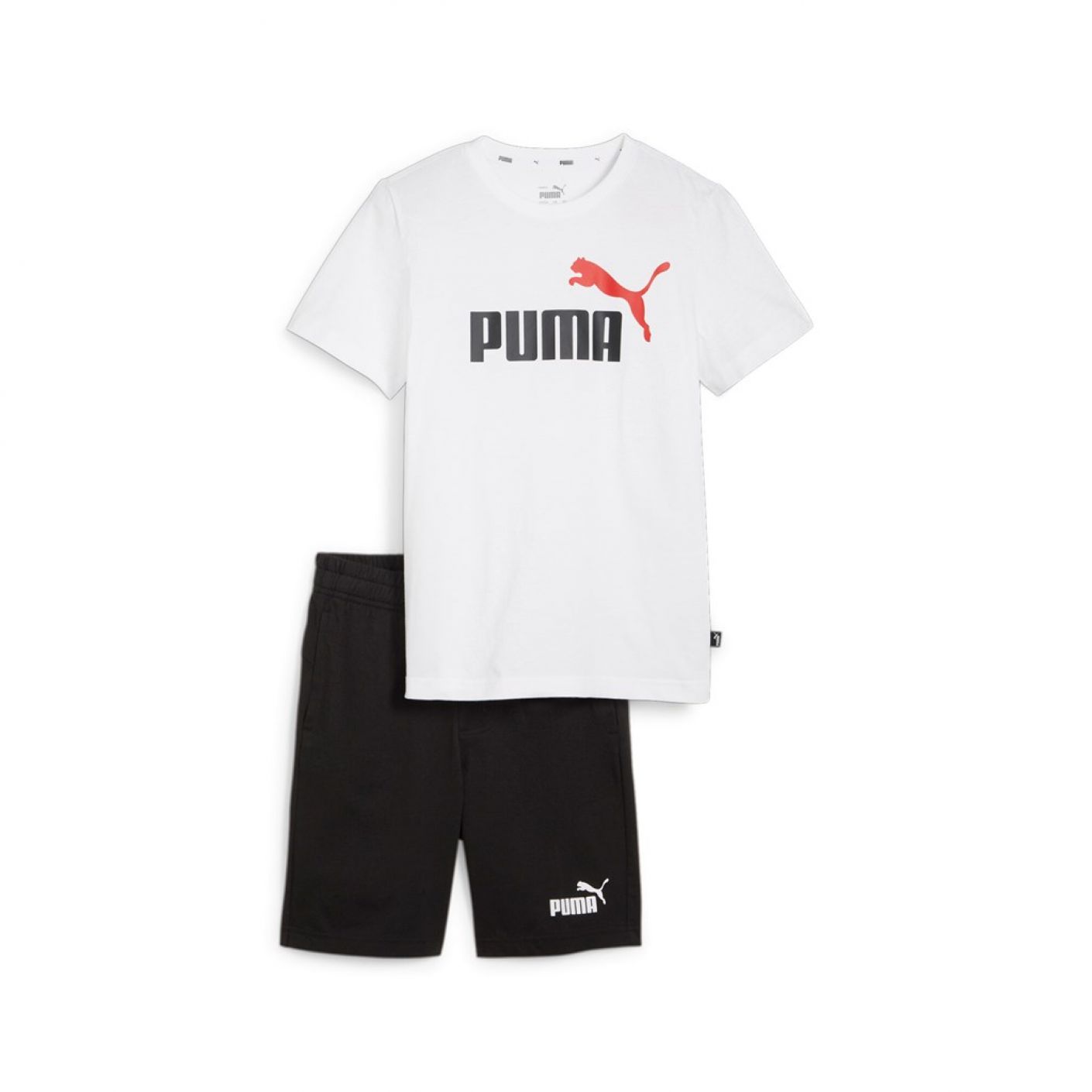 Puma Completo Short in jersey White/Black da Bambino