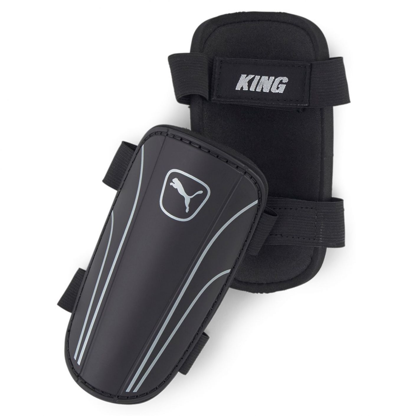 Puma King Strap Shin Guards Black/Silver