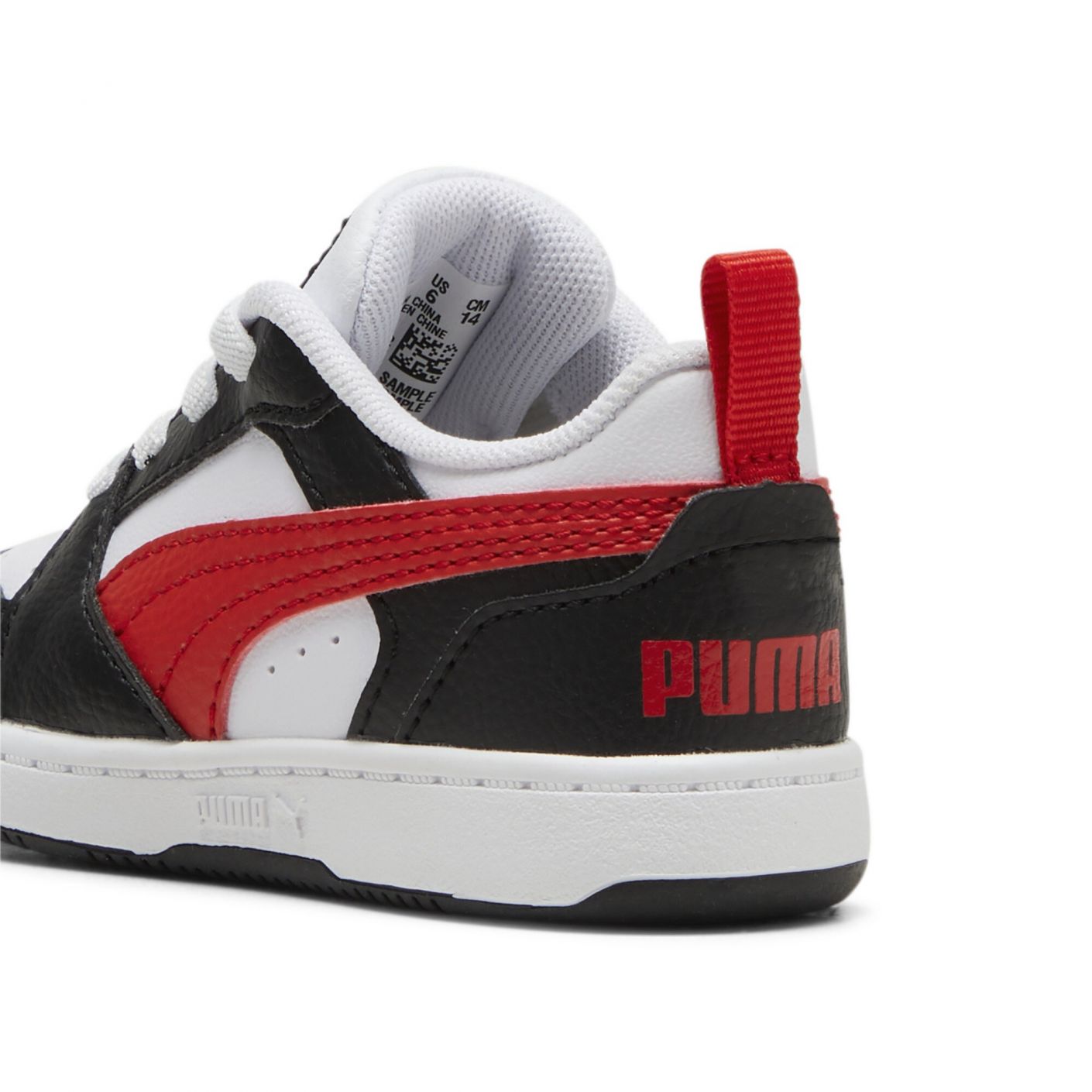 Puma Rebound V6 Lo AC Infant White/Red/Black