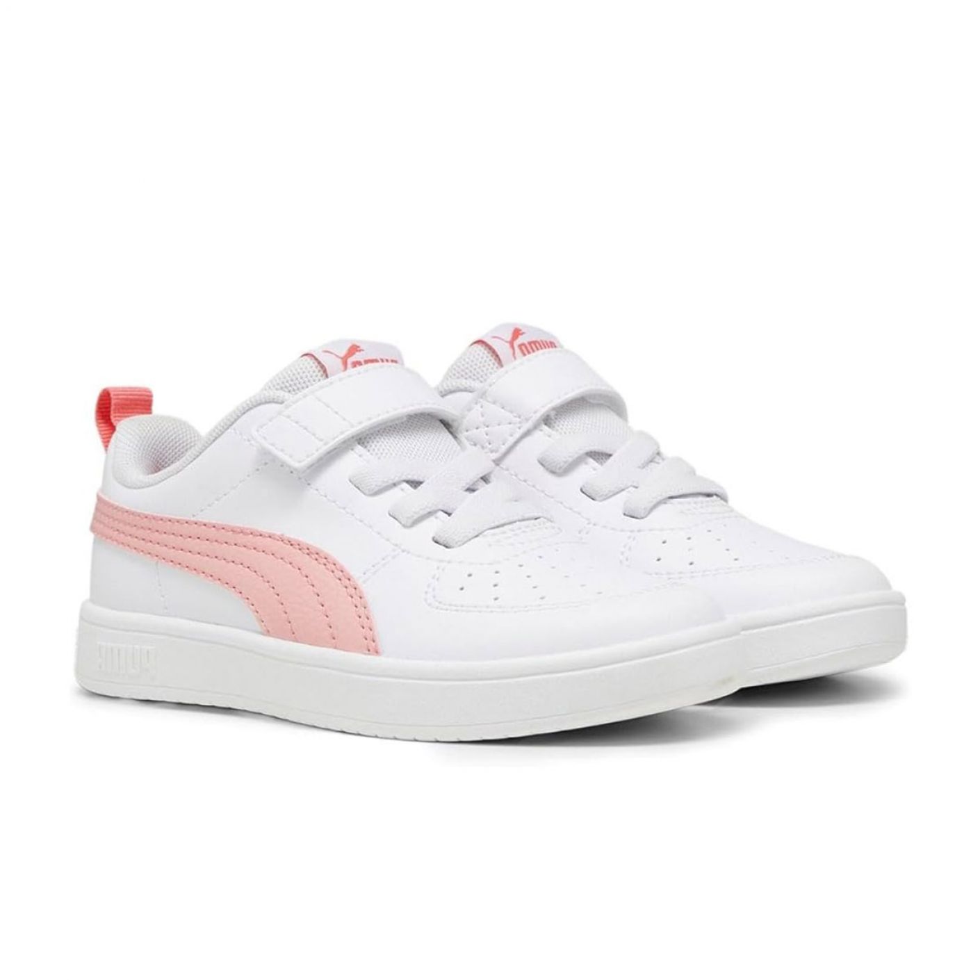 Puma Rickie Ac Ps White/Peach Smoothie da Bambina