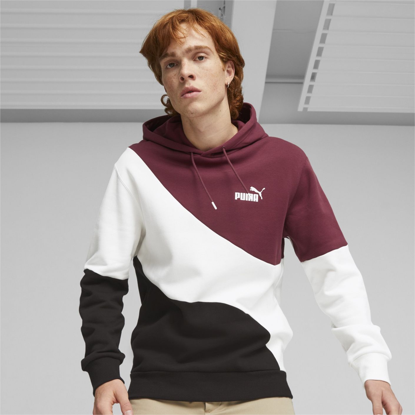 Puma Power Cat Dark Jasper Men's Hoodie