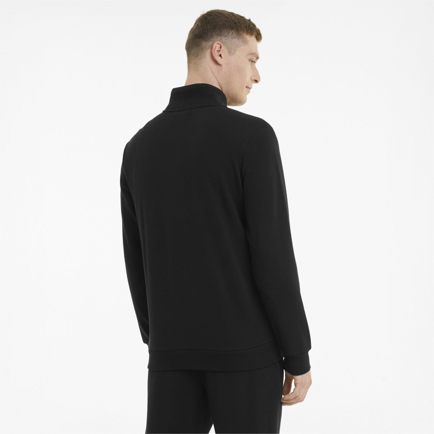 Puma Essential Full Zip Black Men's Sweatshirt