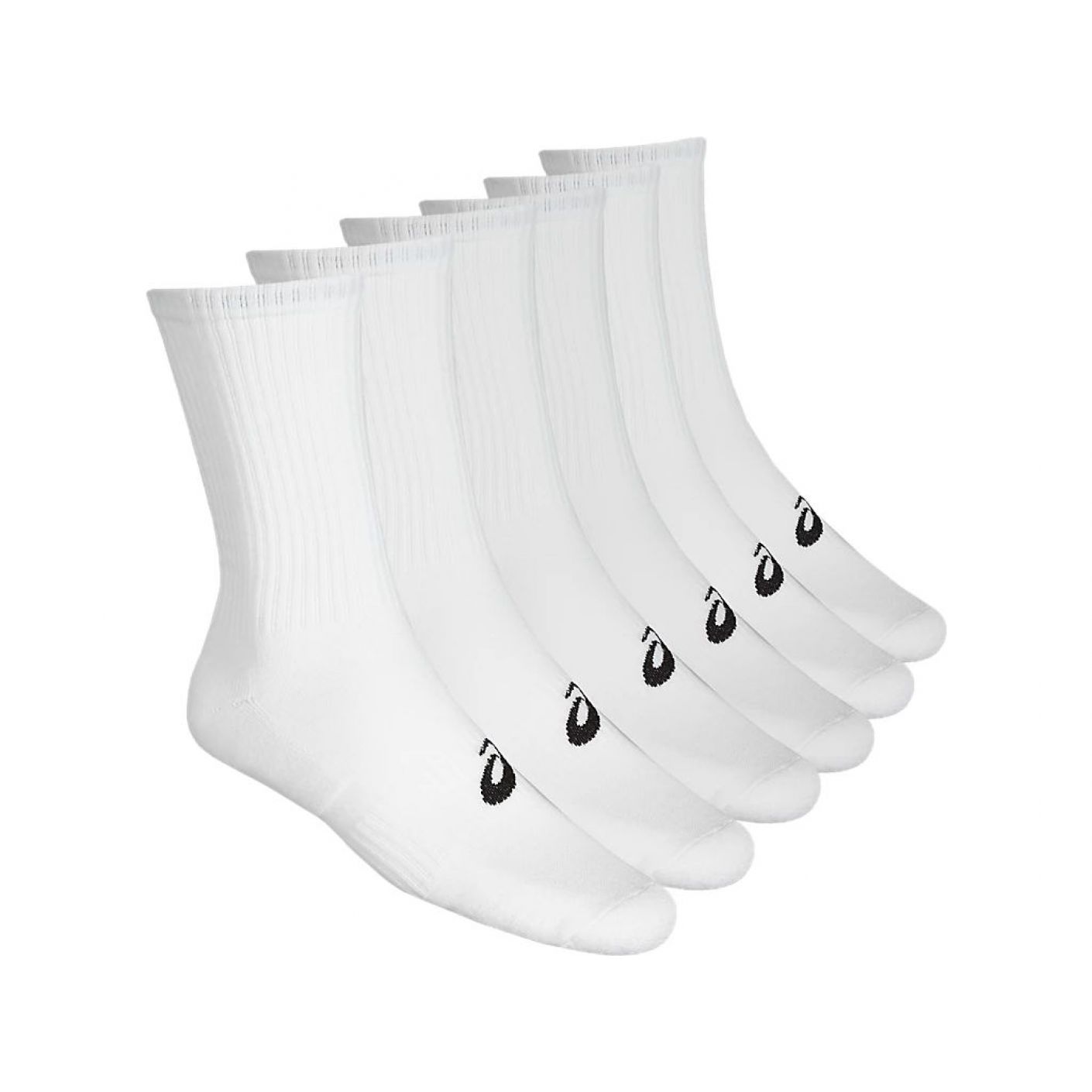 Asics Crew Socks 6 Pieces White