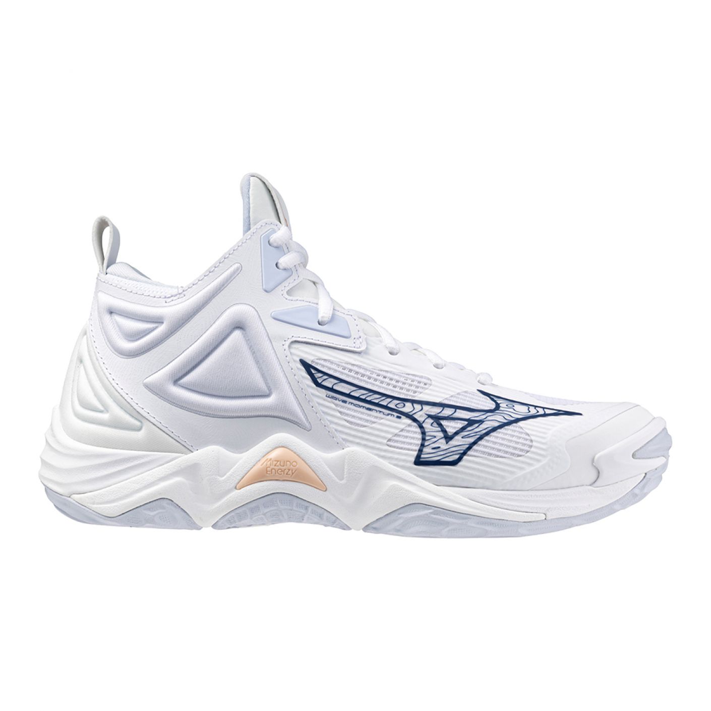 Mizuno Wave Momentum 3 Mid White for Women