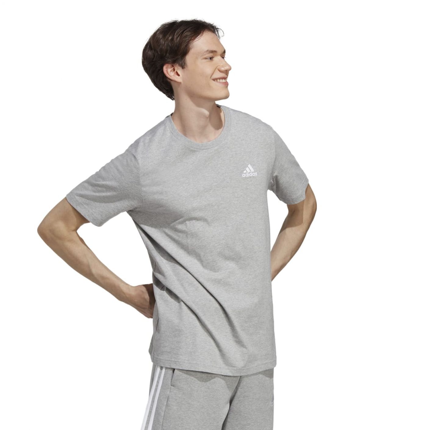 Adidas T-shirt Light Grey da Uomo