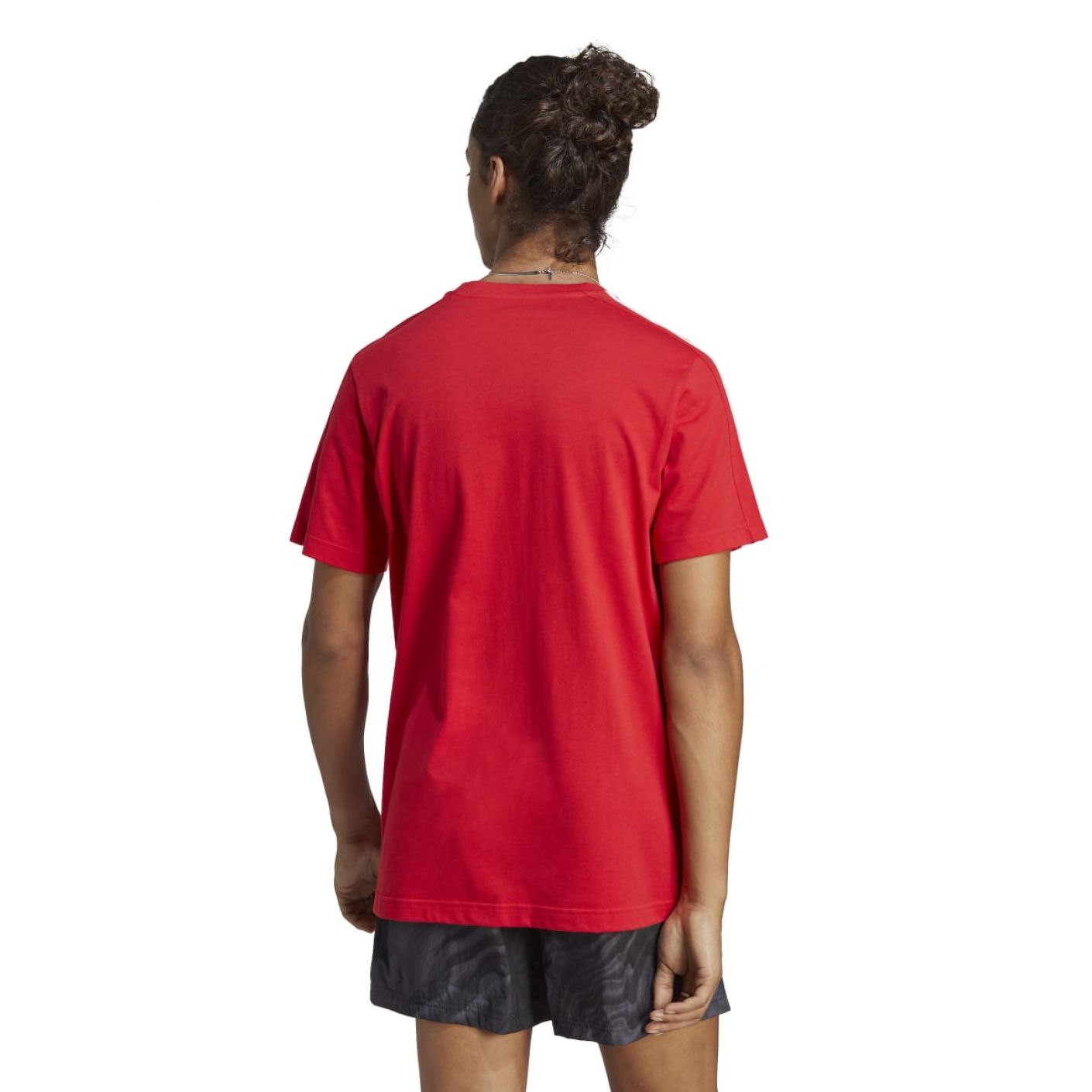 Adidas T-Shirt 3Stripes Rossa da Uomo