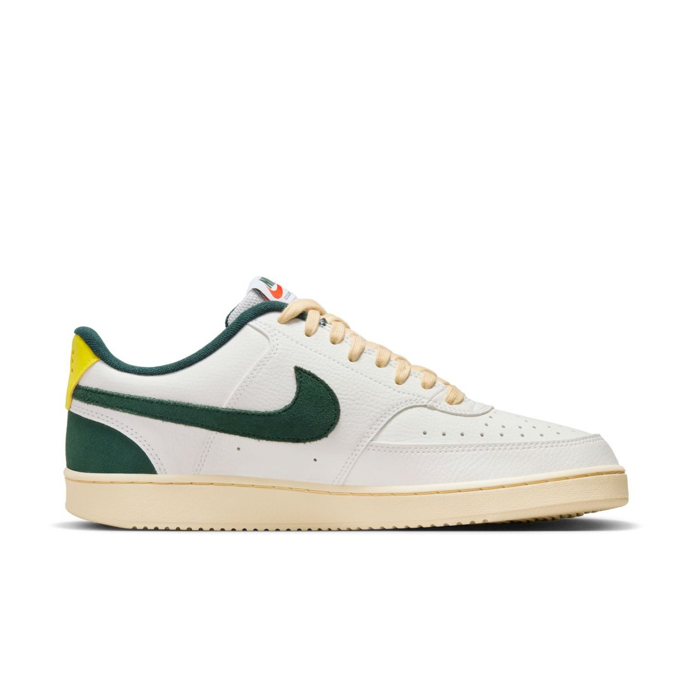 Nike Court Vision Low Sail/Pro Green-Picante Red-Opti Yellow