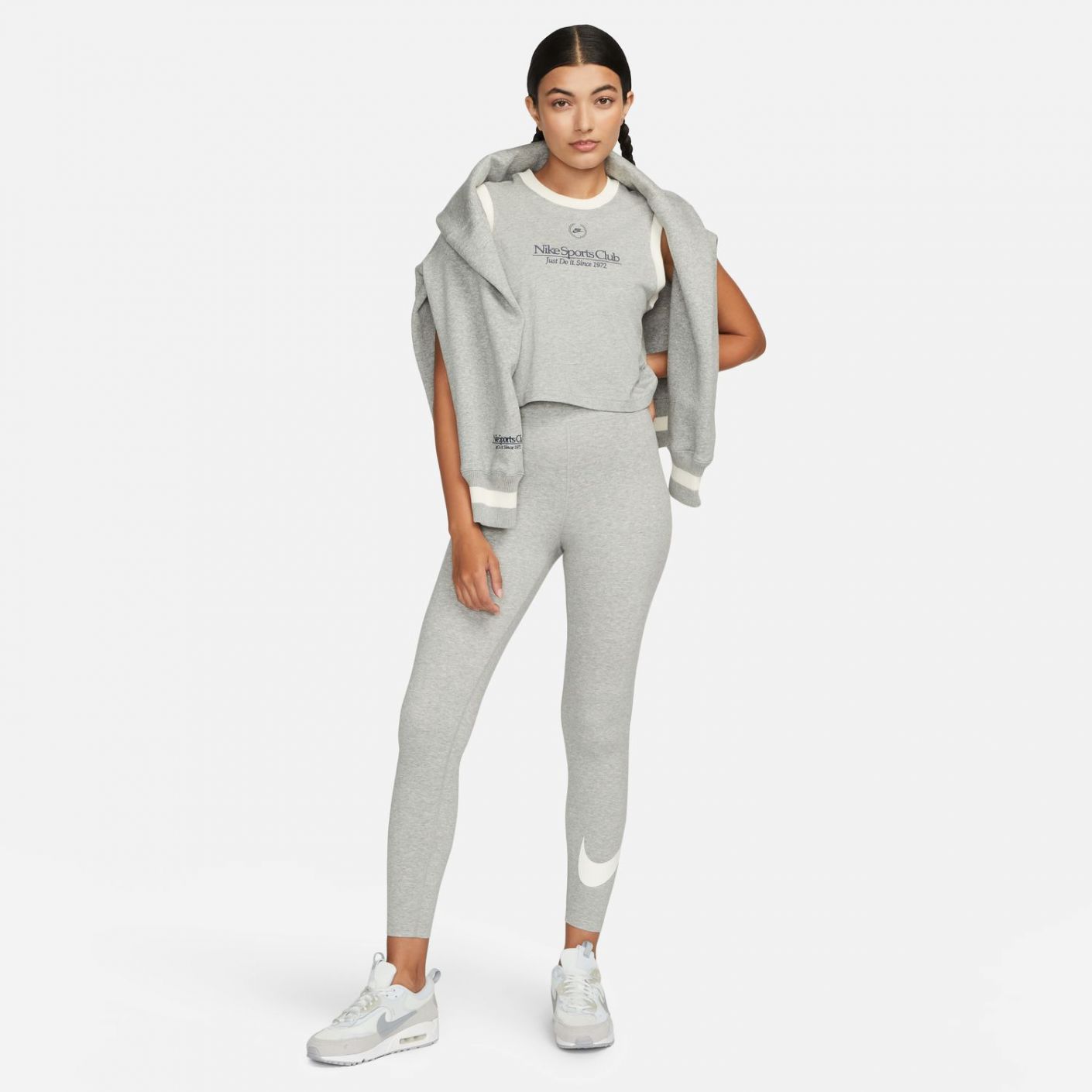 Nike Leggings Sportswear Classics Dk Gray Heather/Sail for Women