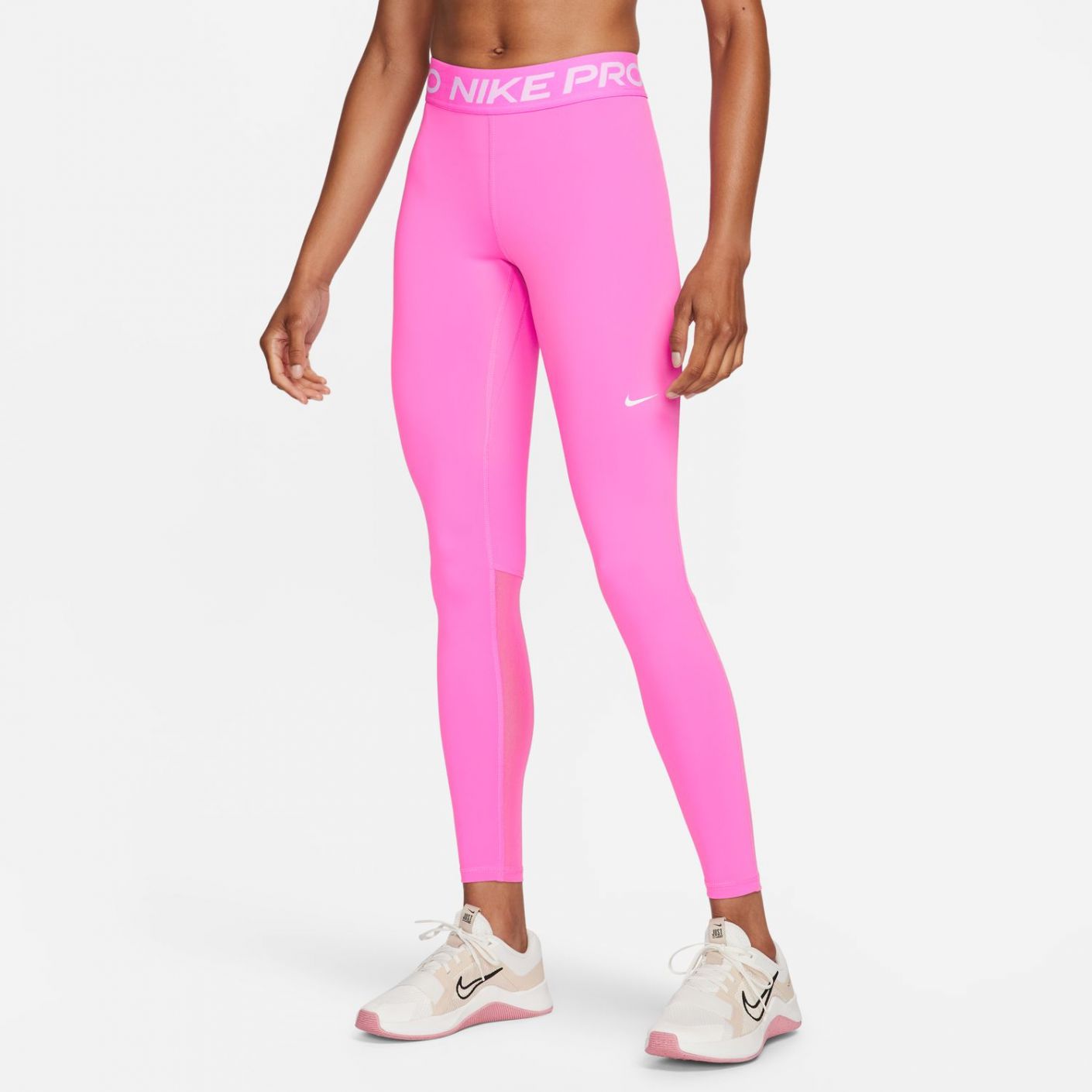 Pink nike leggings just do it online