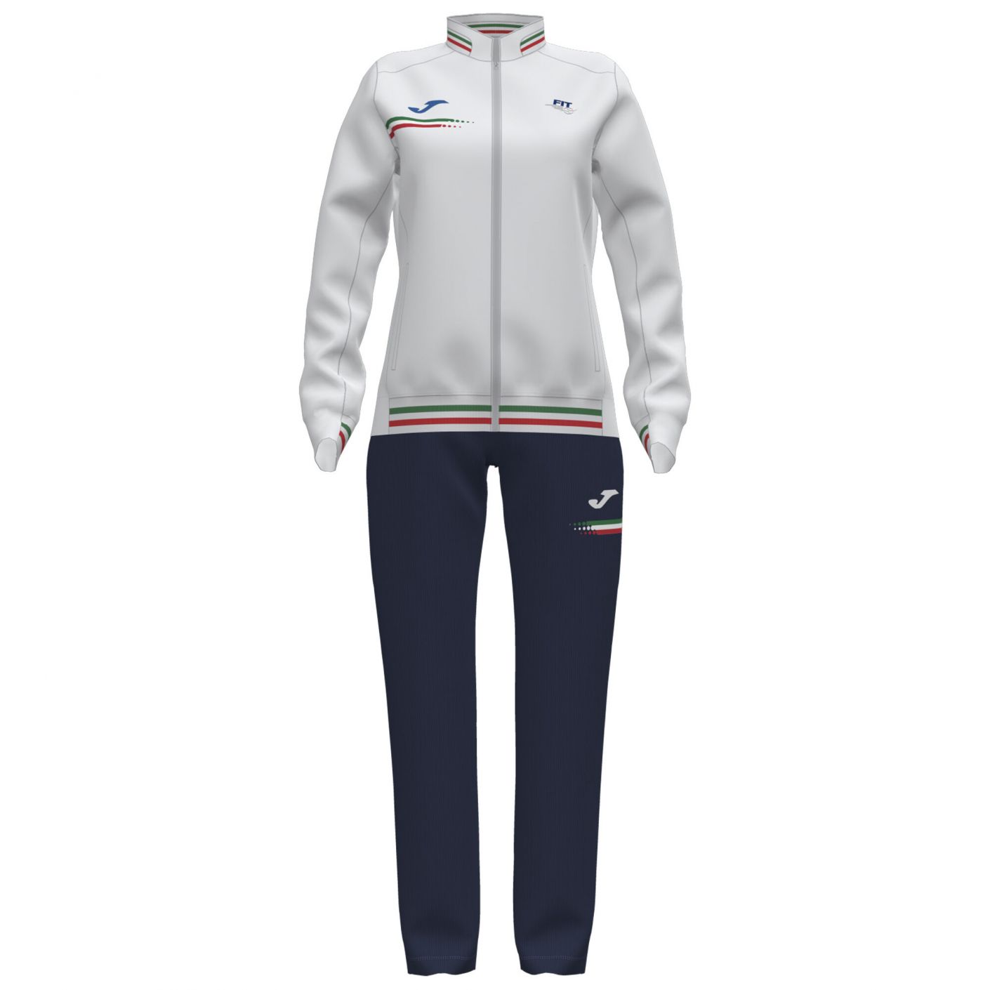 Joma FIT Tracksuit White/Blue Women