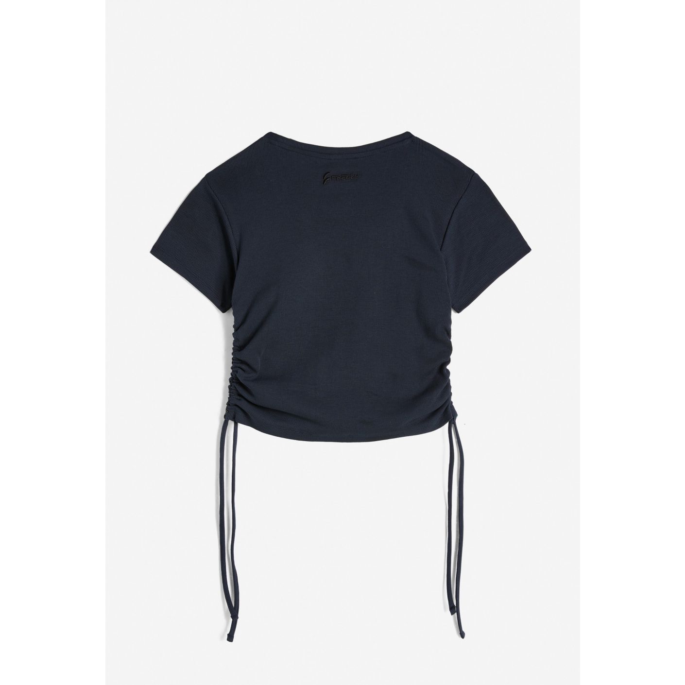 Freddy T-Shirt Slim Fit in costina con laccetti Blu da Donna