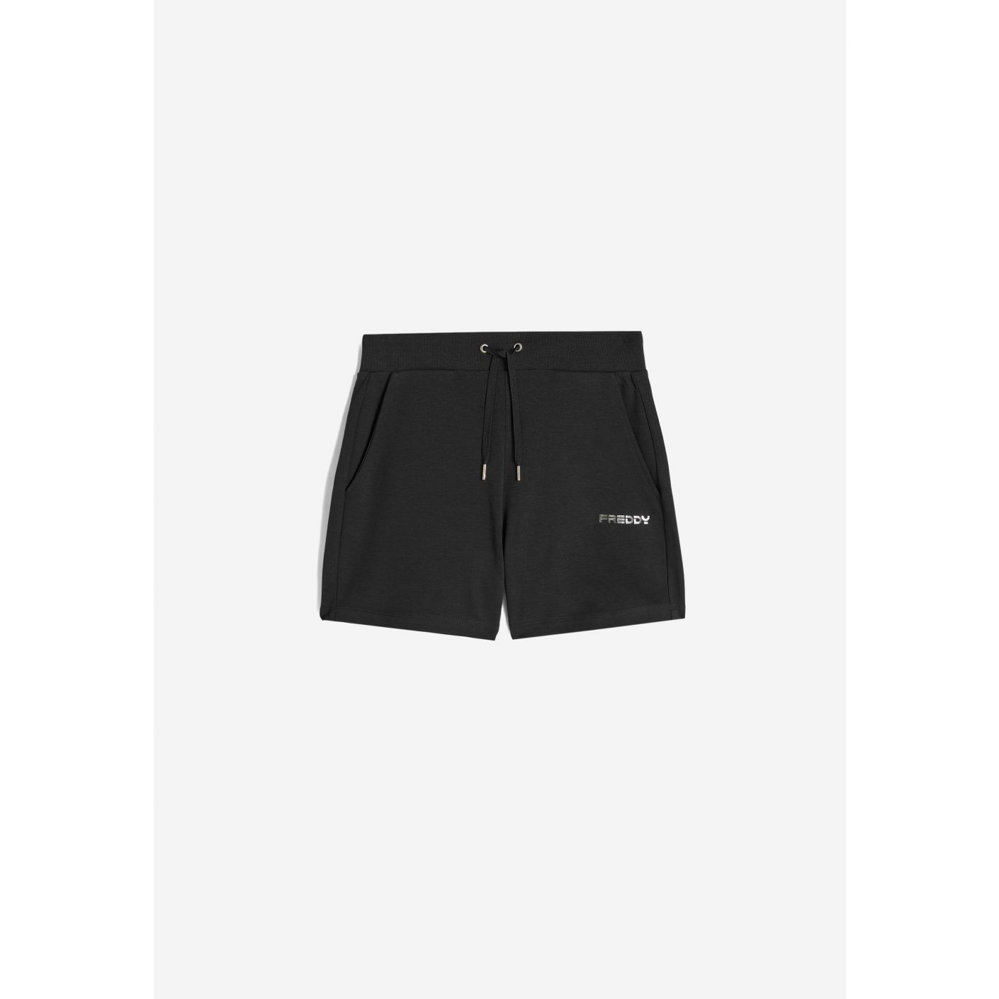 Freddy Women's Black Interlock Cotton Shorts