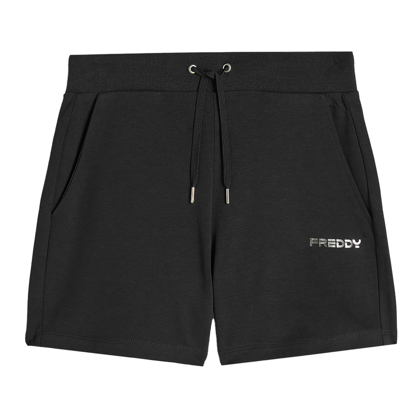 Freddy Women's Black Interlock Cotton Shorts