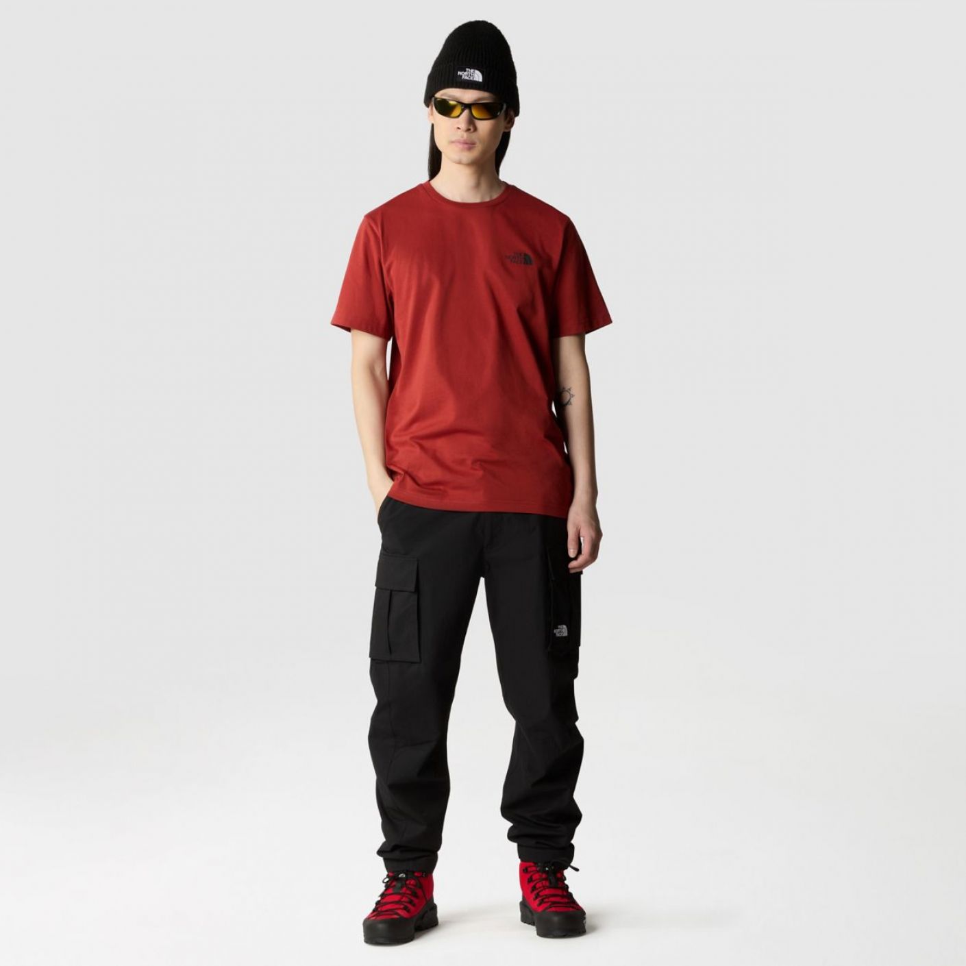 The North Face Simple Dome Iron Red T-Shirt for Men