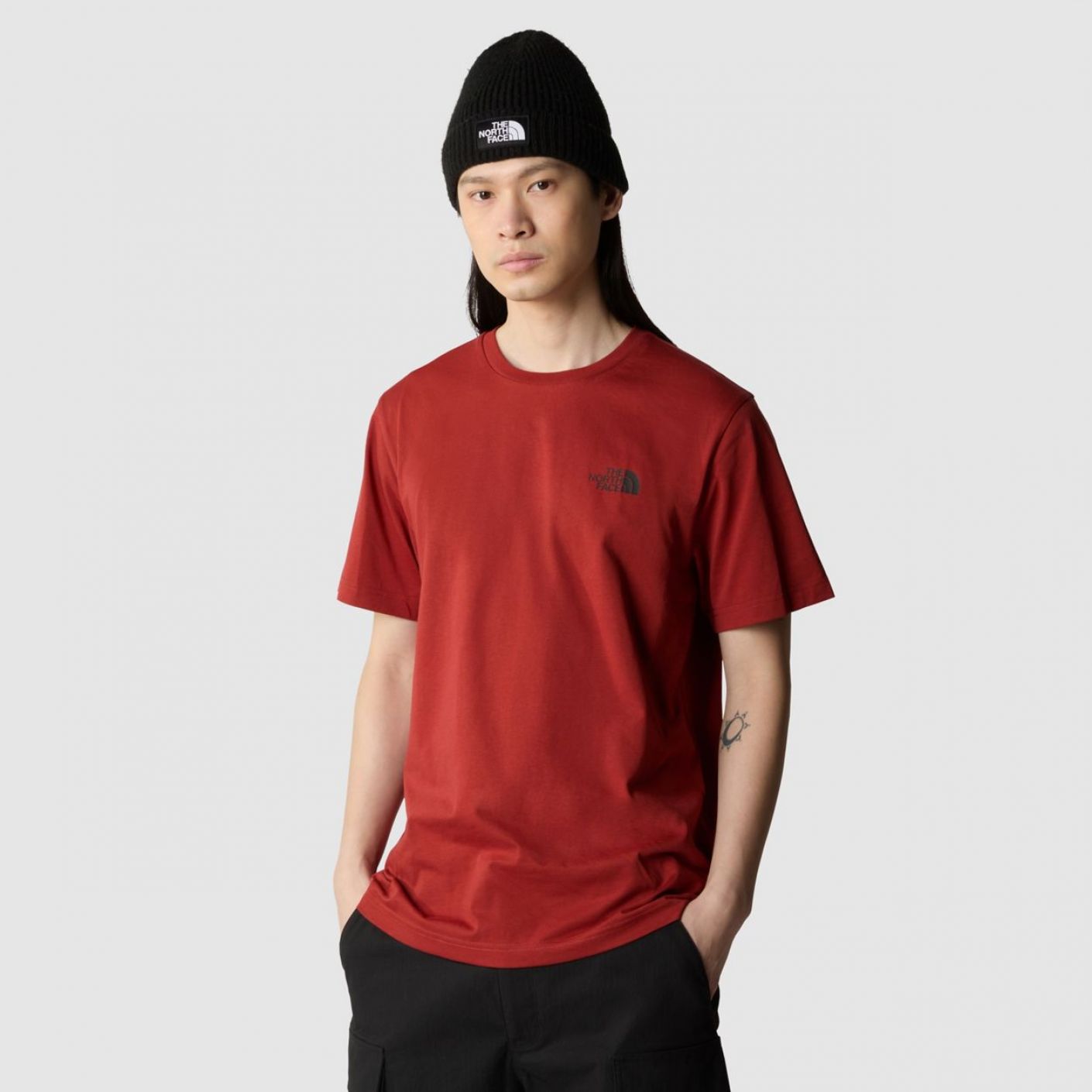 The North Face Simple Dome Iron Red T-Shirt for Men