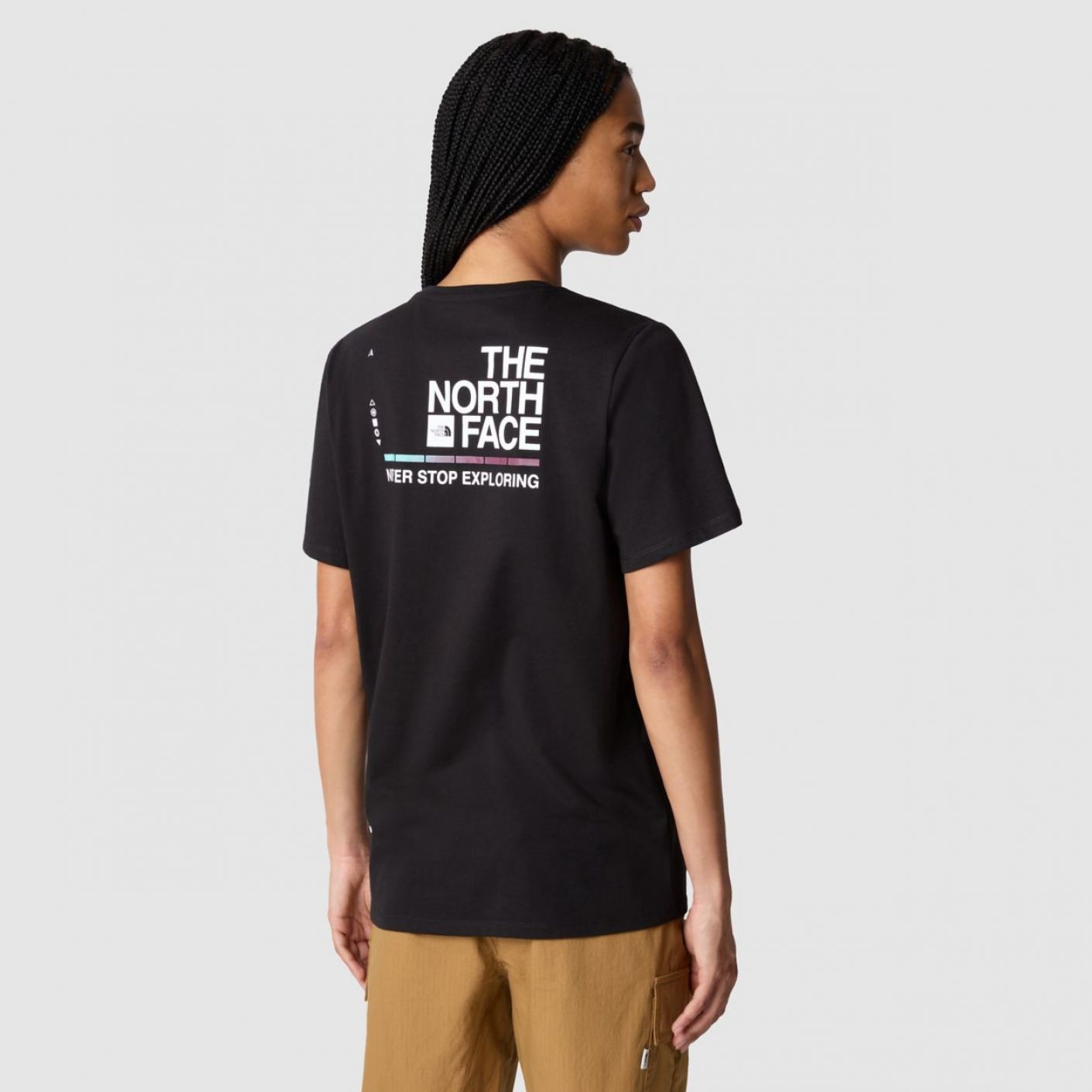 The North Face T-Shirt Foundation Graphic Black/White da Donna