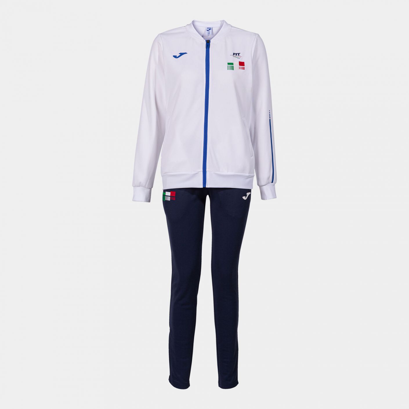 Joma FIT Tracksuit White/Blue Women