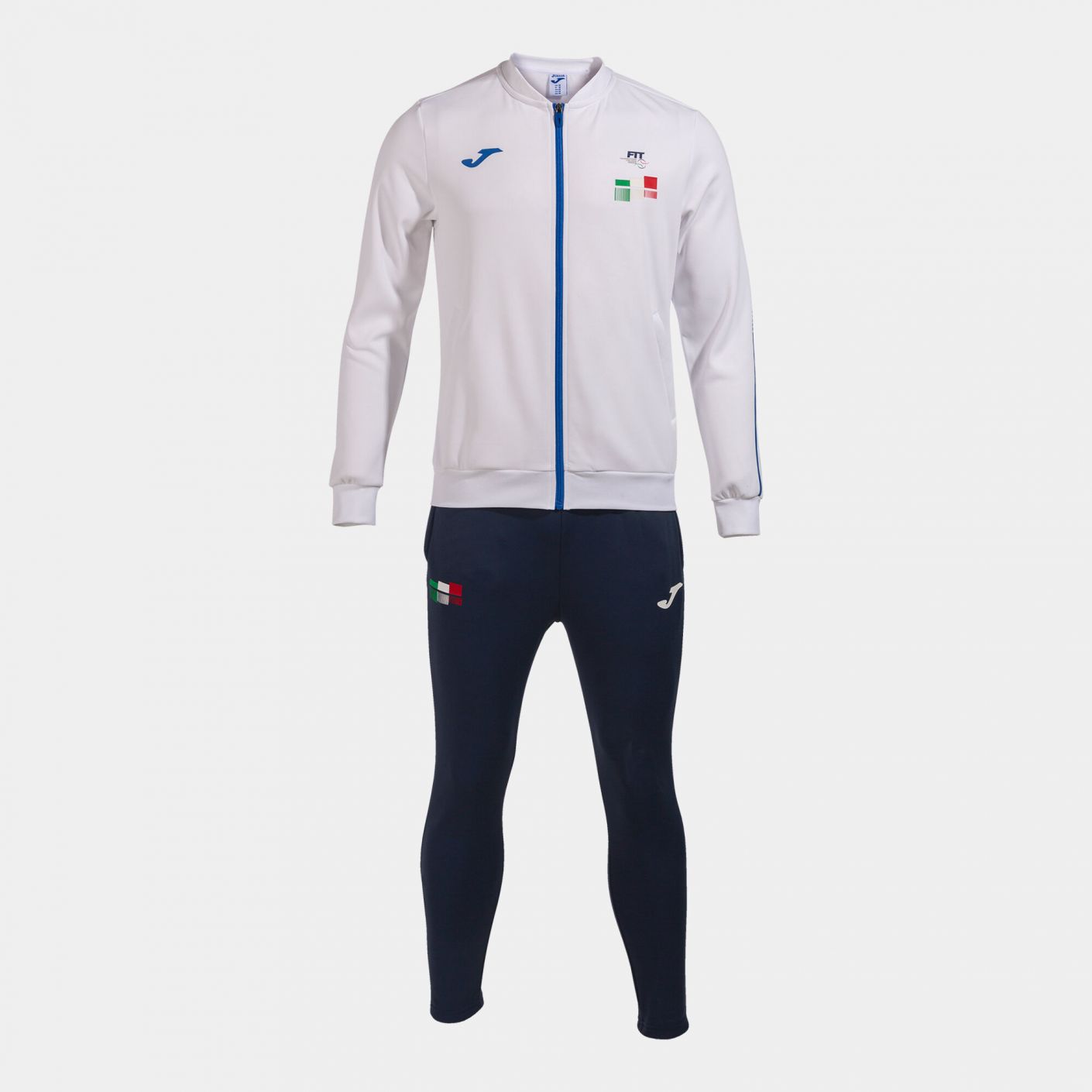 Joma FIT Tracksuit White/Blue for Men