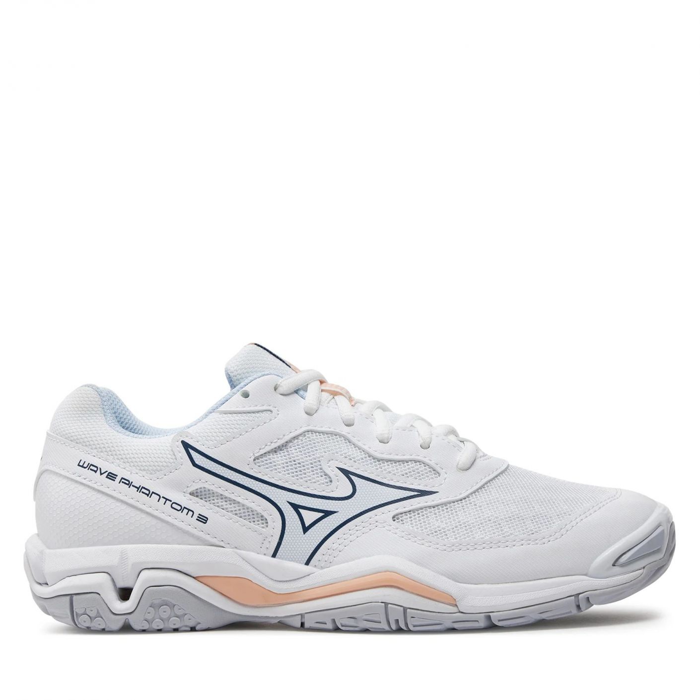 Mizuno Wave Phantom 3 White/Navy/Peach for Women