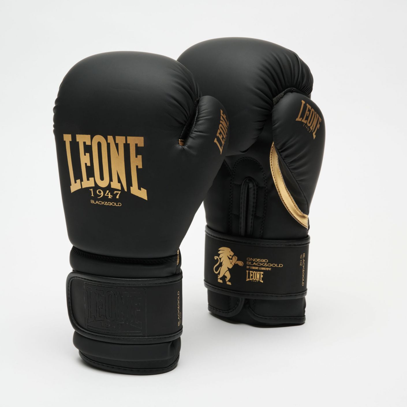 Leone Boxing Gloves Black&Gold 