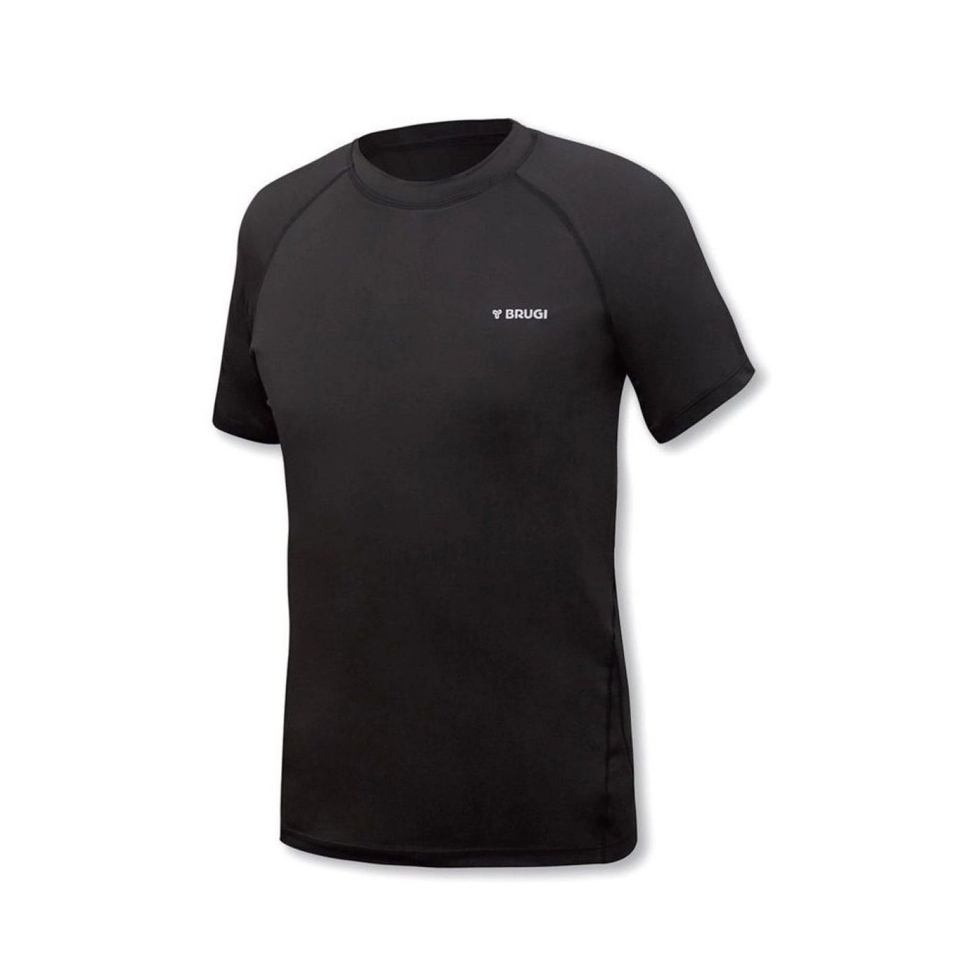 Brugi Men's Black Slim Fit Sports T-Shirt