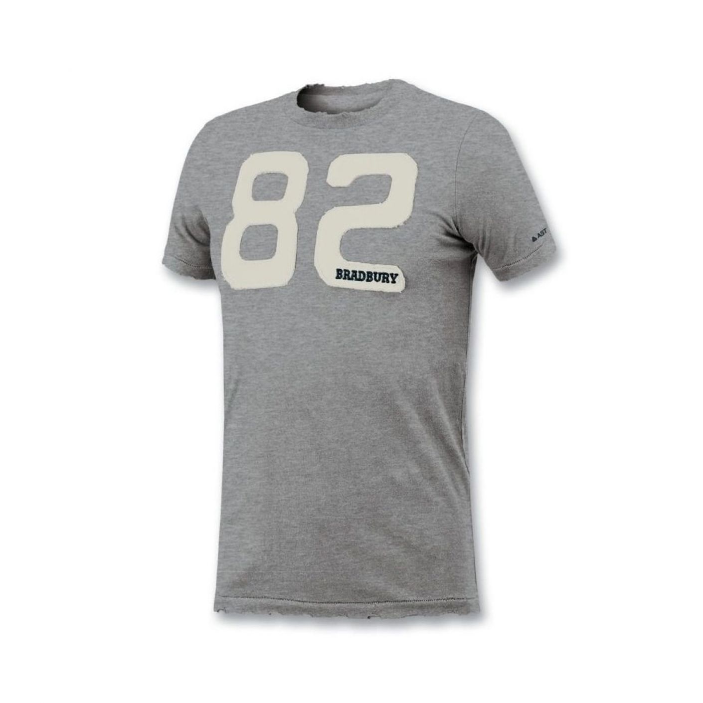 Astrolabio Men's Grey Print Cotton T-Shirt