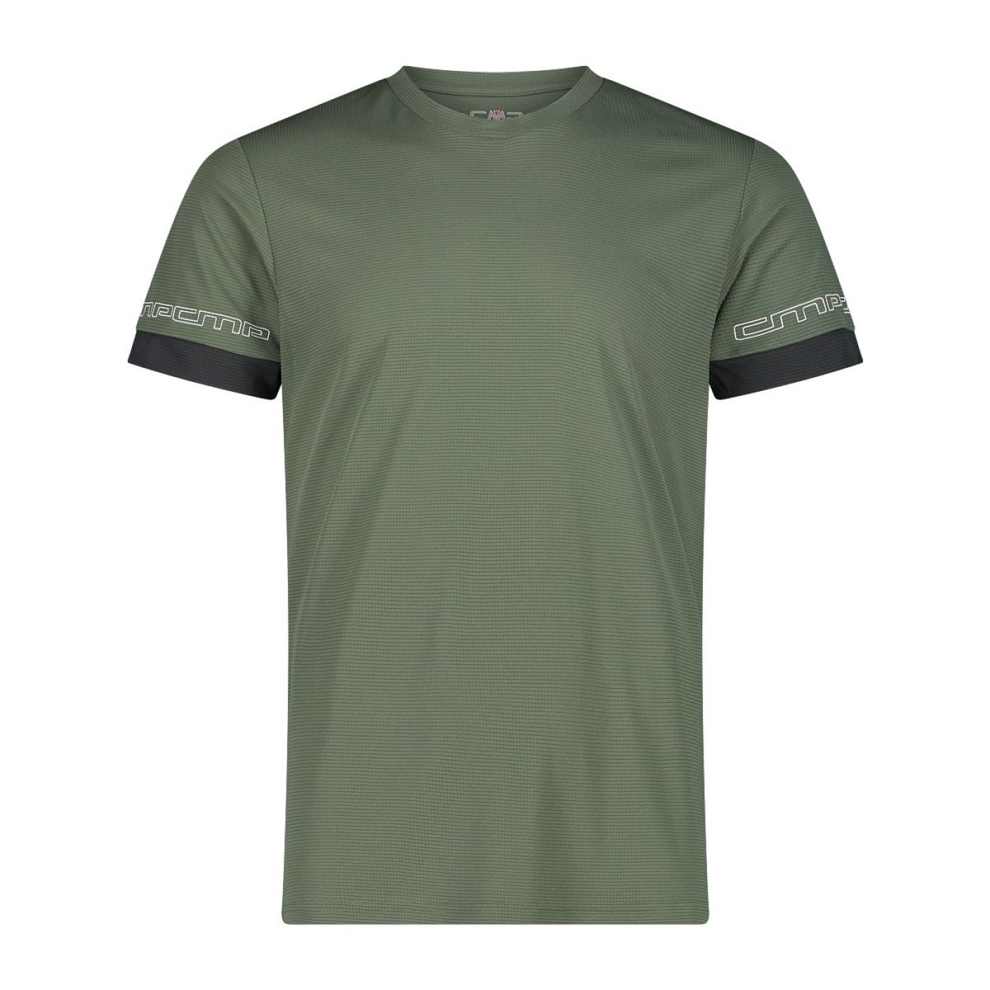 CMP T-Shirt Unlimitech con logo Salvia da Uomo