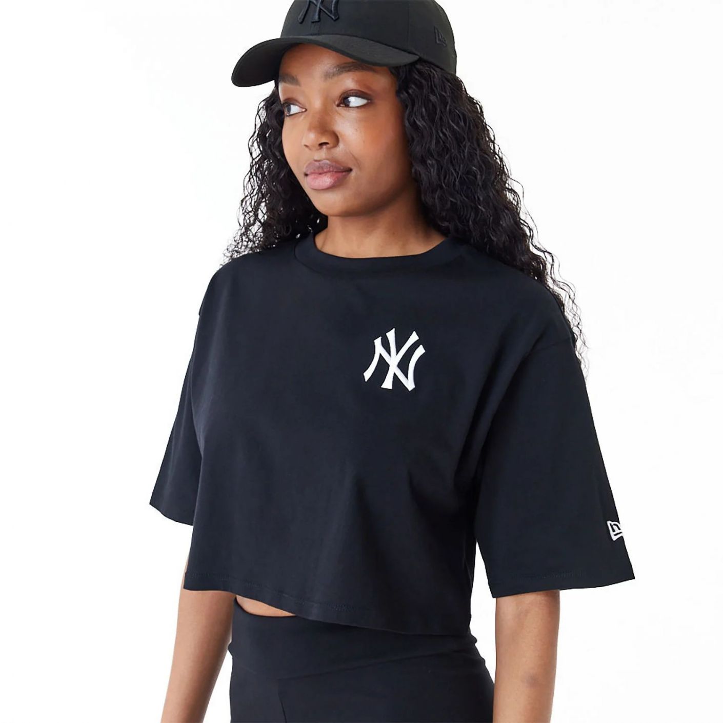 New Era T-Shirt Crop NYY MLB Lifestyle Nera