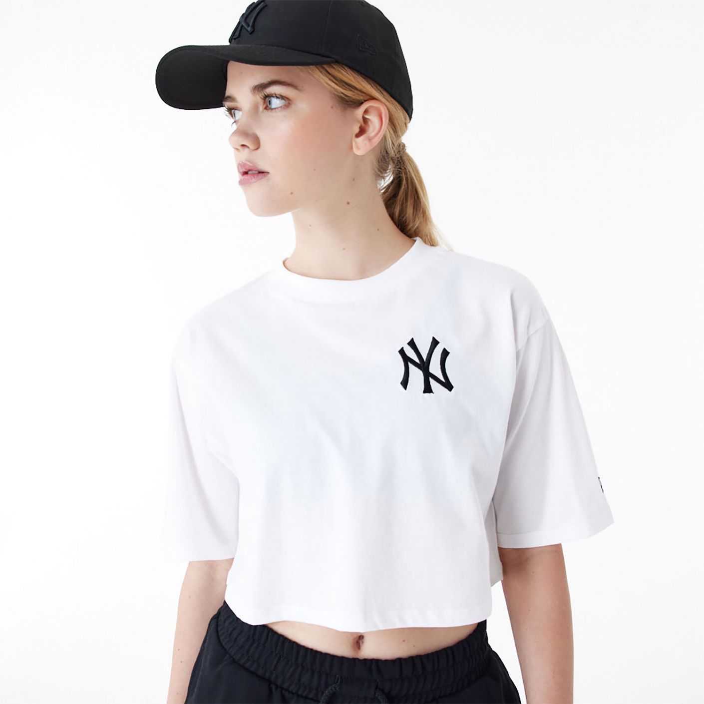 New Era T-Shirt Crop NYY MLB Lifestyle Bianca