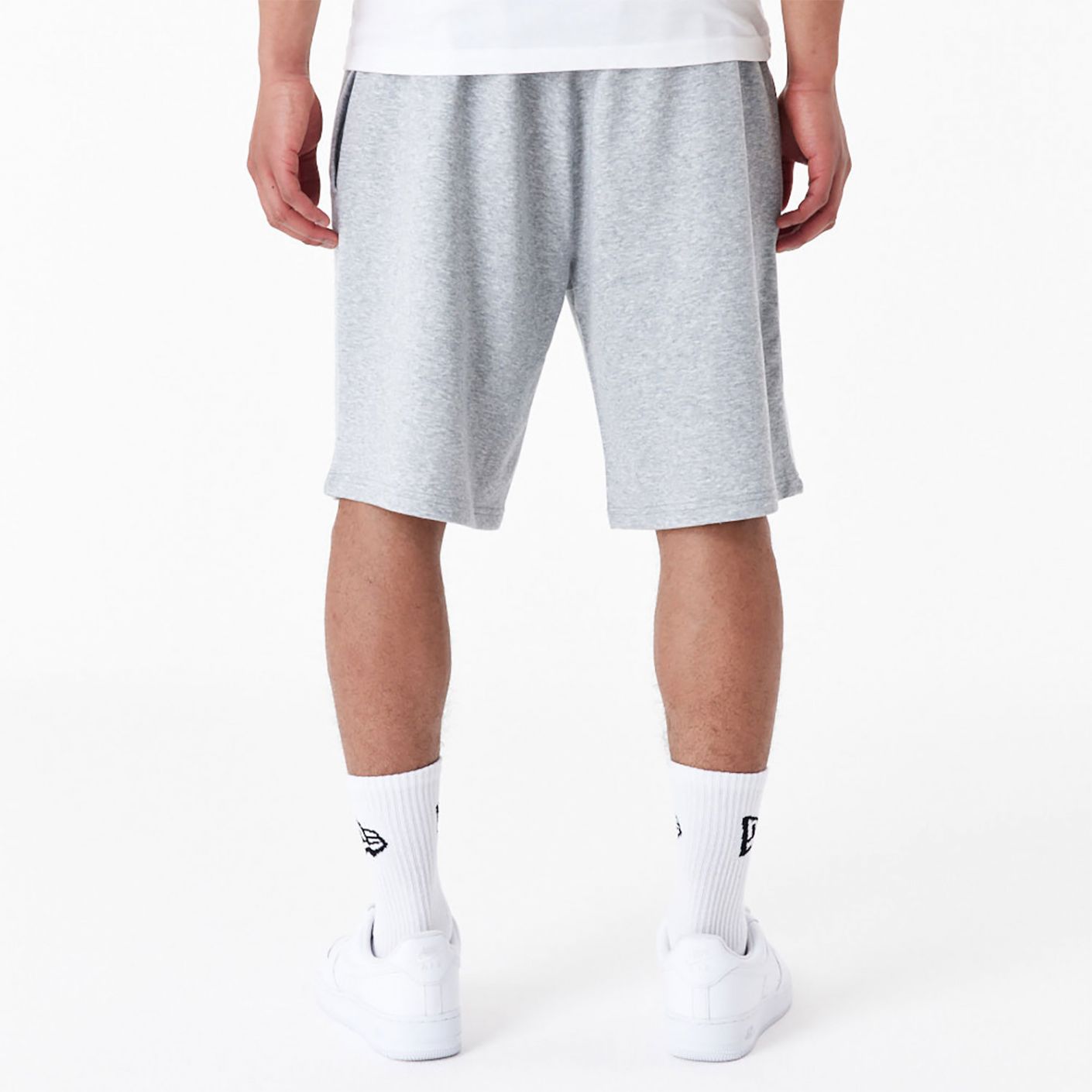 New Era LA Lakers NBA Script Grey Shorts