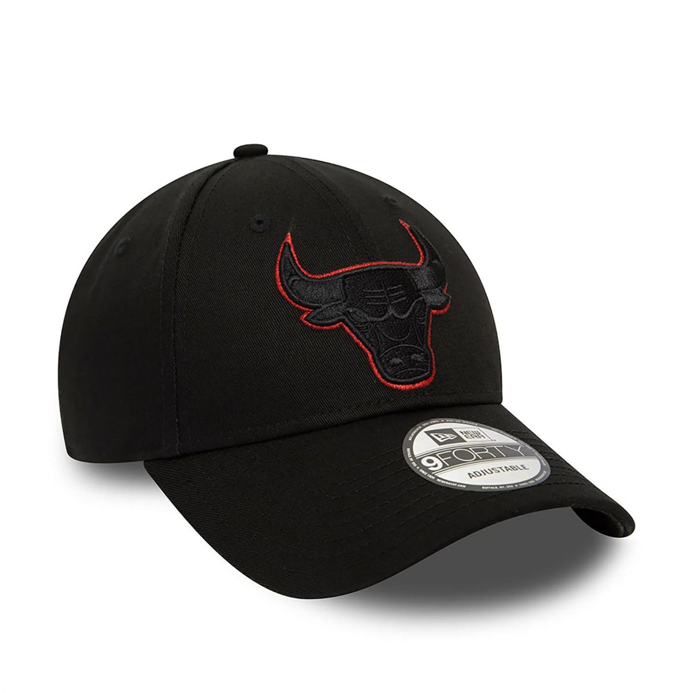 New Era 940 Chicago Bulls Metallic Outline Black Cap